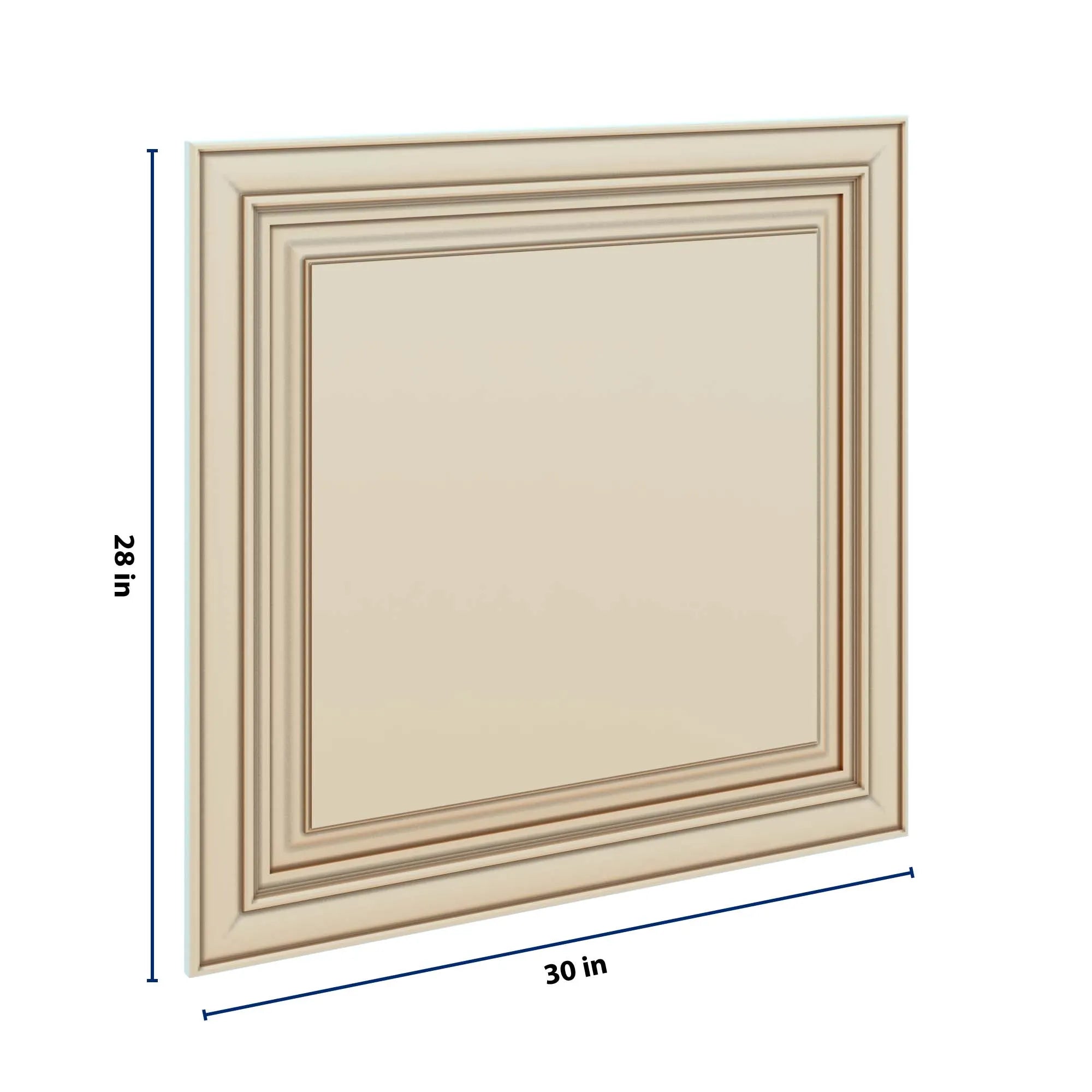 J&K Creme Glazed A7 Vanity Drawer Front B 30" W x 28 1/2" H