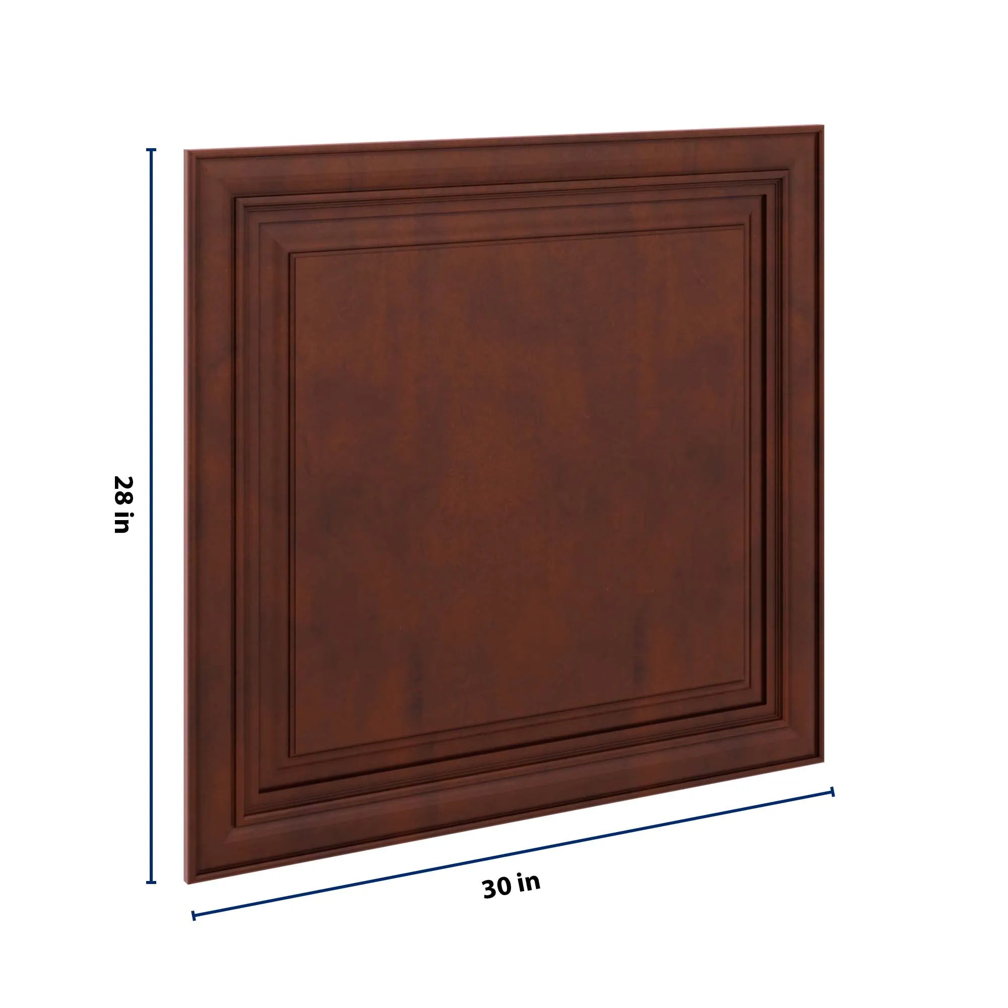 J&K Mahogany J5 Vanity Drawer Front B 30" W x 28 1/2" H