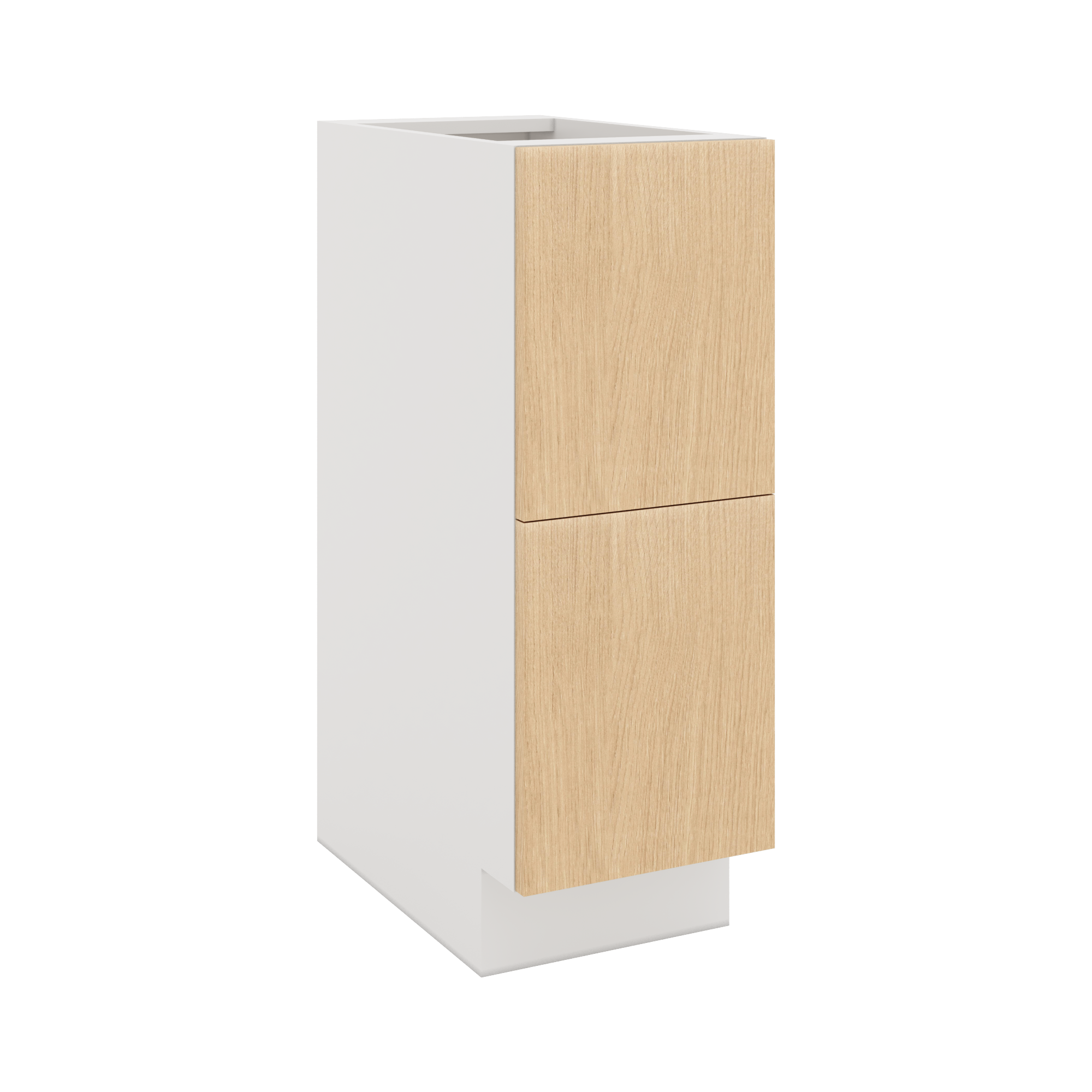 Modernform Cabinet Natural Oak 12" W X 34 1/2" H X 21" D Vanity Base with 2 Drawers