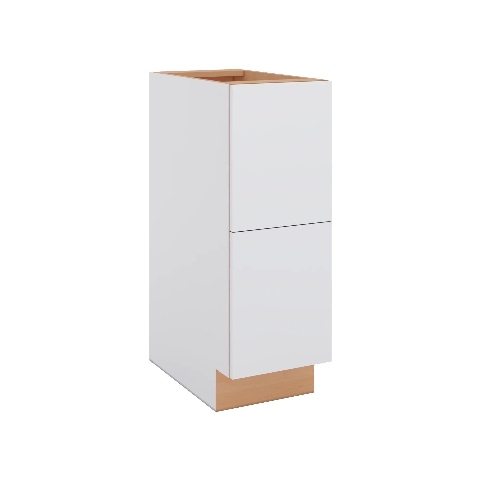 Modernform Cabinet Matte White 12" W X 34 1/2" H X 21" D Vanity Base with 2 Drawers