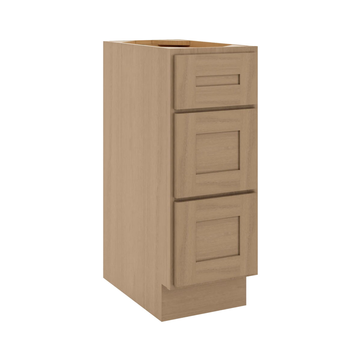 CNC Luxor 5-Piece Harvest 12" W Vanity Drawer Base Cabinet - Handicap Accessible