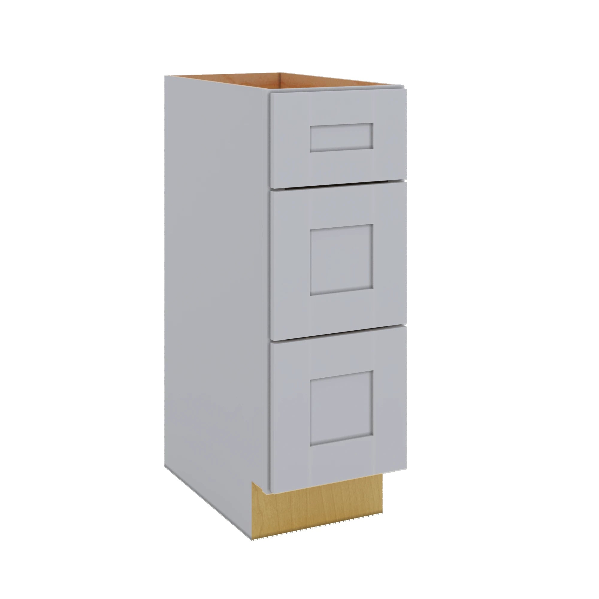 Modernform Cabinet Grey Shaker 12" W X 34 1/2" H X 21" D Vanity Base with 3 Drawers