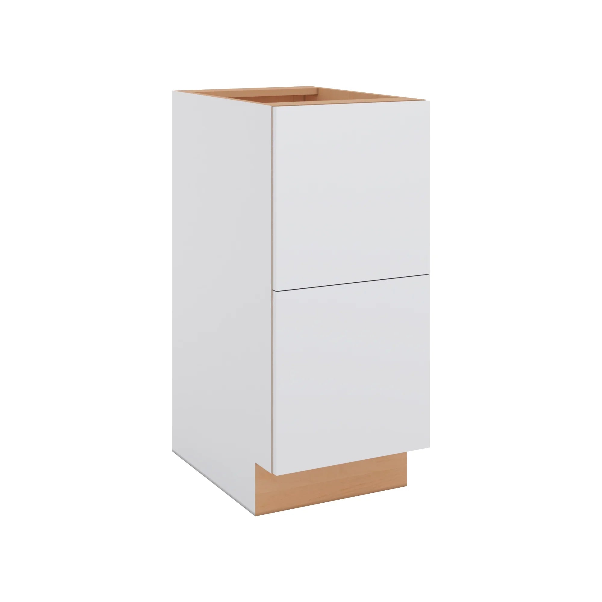 Modernform Cabinet Matte White 15" W X 34 1/2" H X 21" D Vanity Base with 2 Drawers