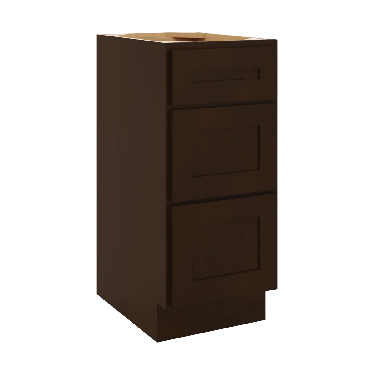 CNC Luxor 5-Piece Espresso 15" W Vanity Drawer Base Cabinet