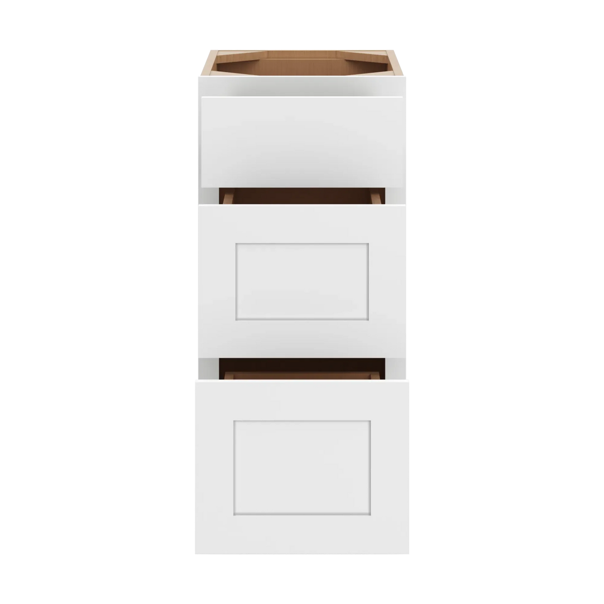 cnc luxor white 15 w vanity drawer base cabinet