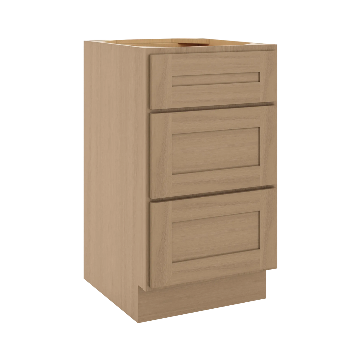 CNC Luxor 5-Piece Harvest 18" W Vanity Drawer Base Cabinet - Handicap Accessible