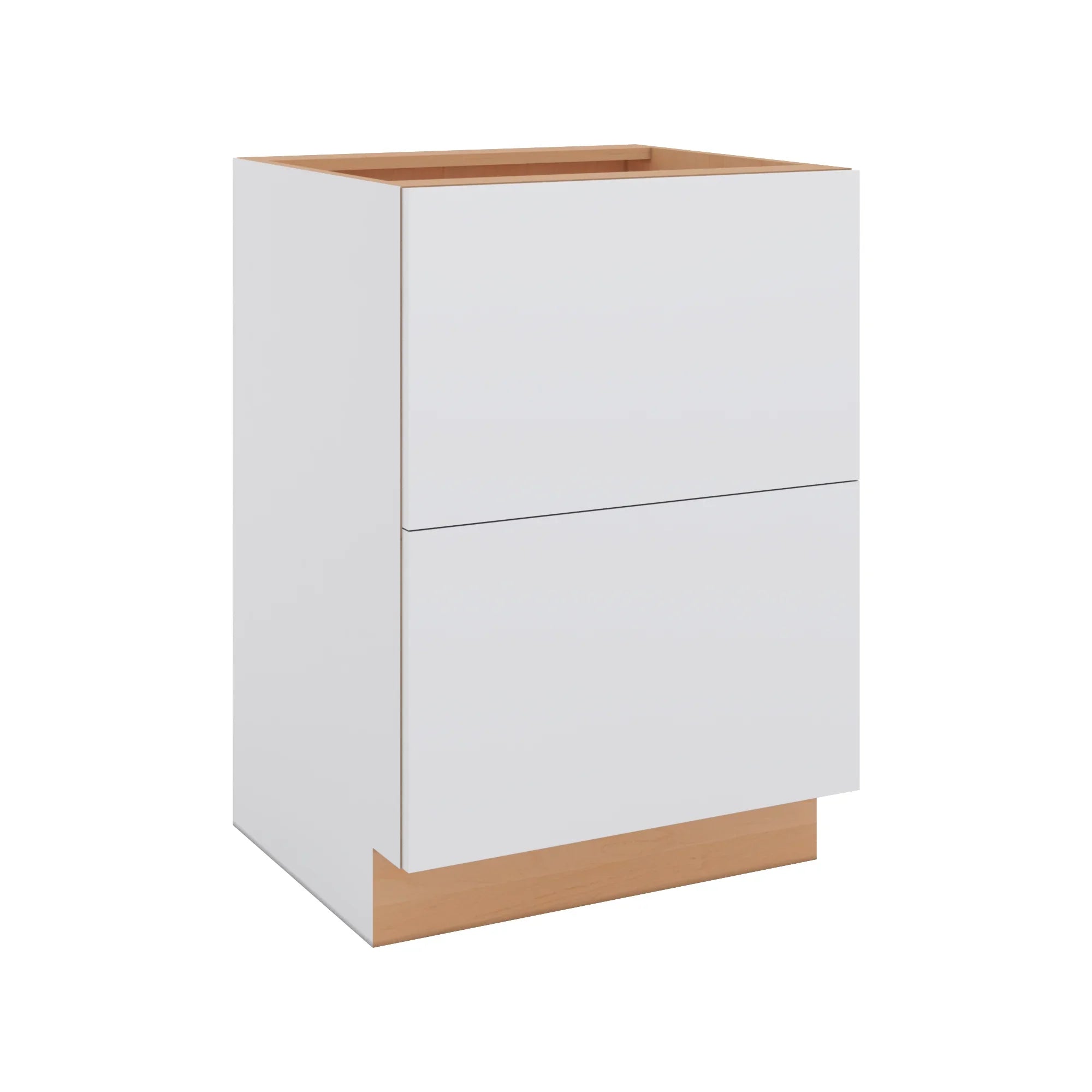 Modernform Cabinet Matte White 24" W X 34 1/2" H X 21" D Vanity Base with 2 Drawers
