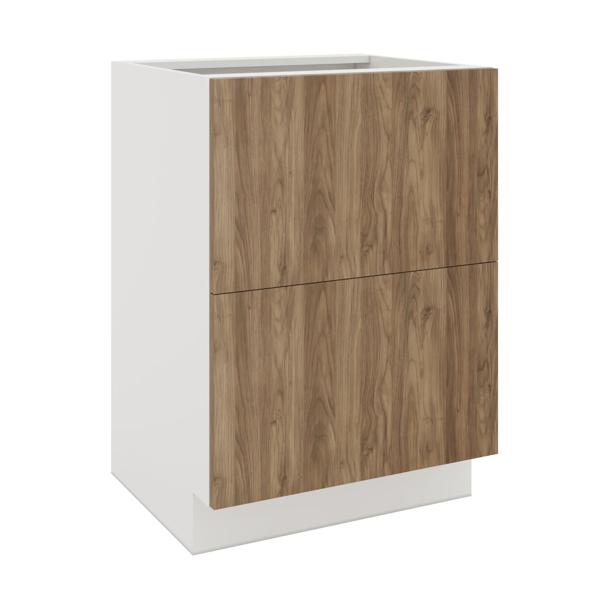Modernform Cabinet Walnut 24" W X 34 1/2" H X 21" D Vanity Base with 2 Drawers