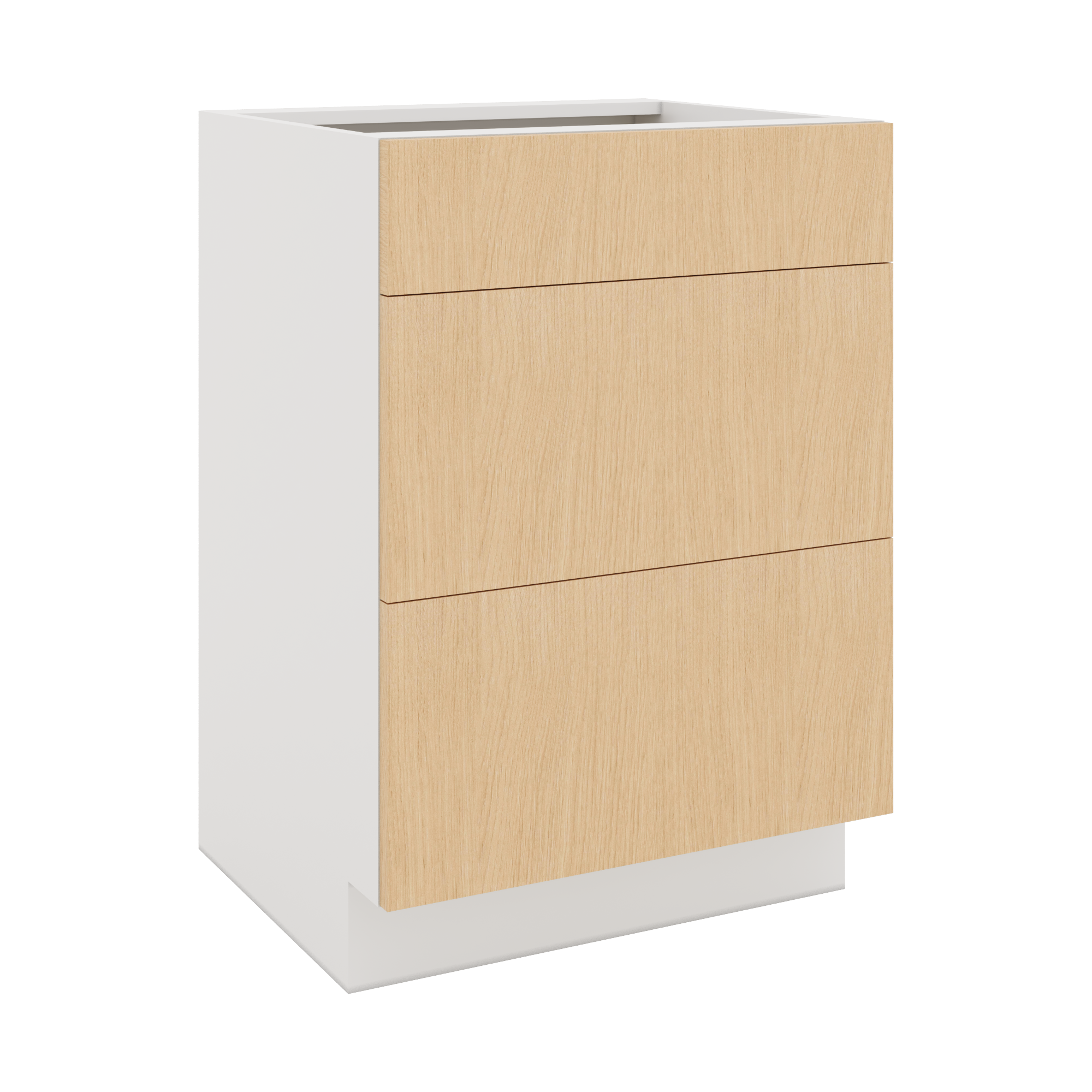 Modernform Cabinet Natural Oak 24" W X 34 1/2" H X 21" D Vanity Base with 3 Drawers