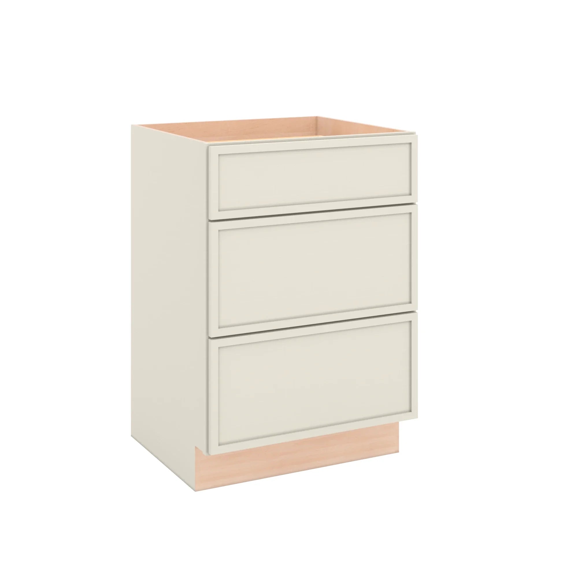 Modernform Cabinet Slim Dove White 24" W X 34 1/2" H X 21" D Vanity Base with 3 Drawers