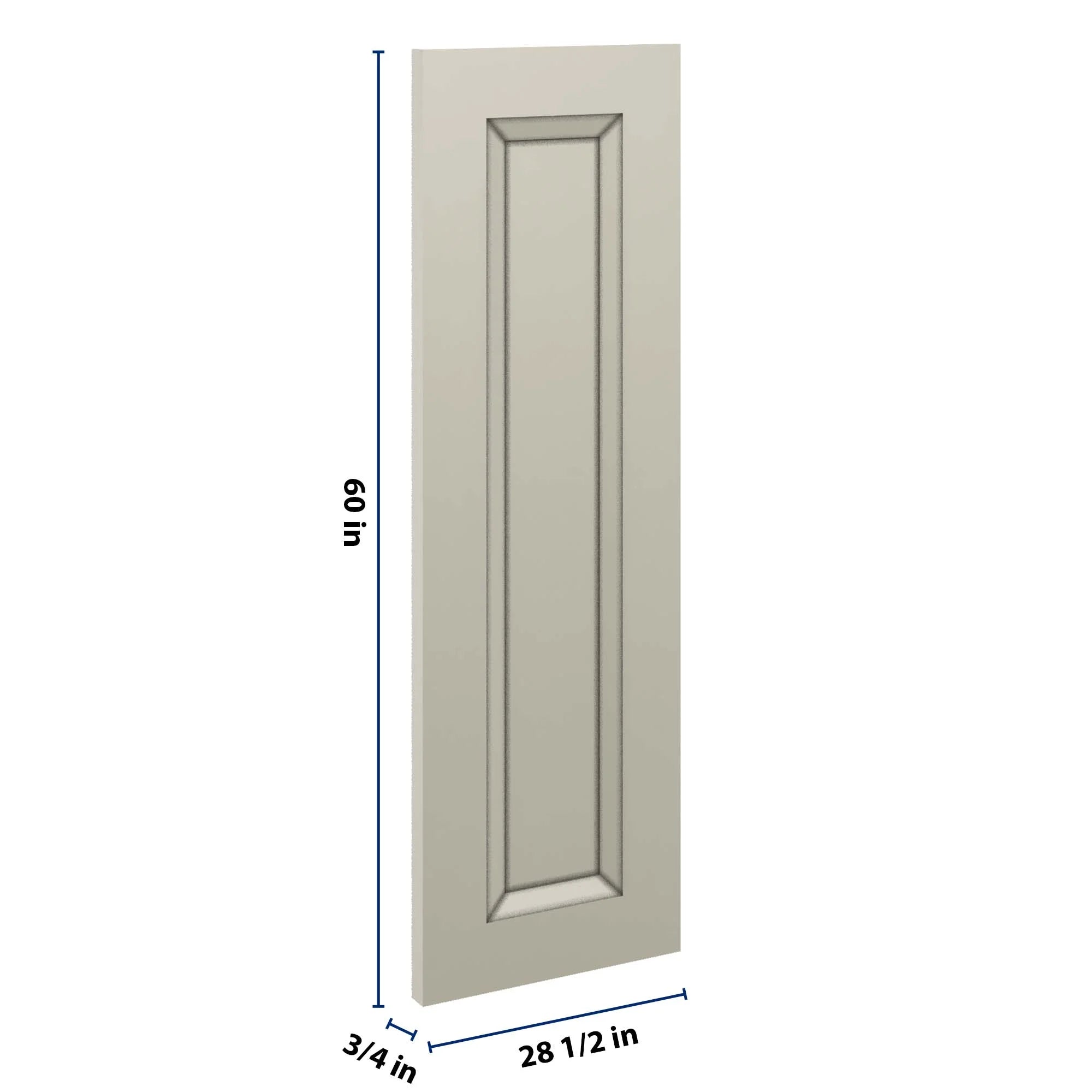 J&K Pebble B6 Vanity Drawer Front 09" W x 28 1/2" H
