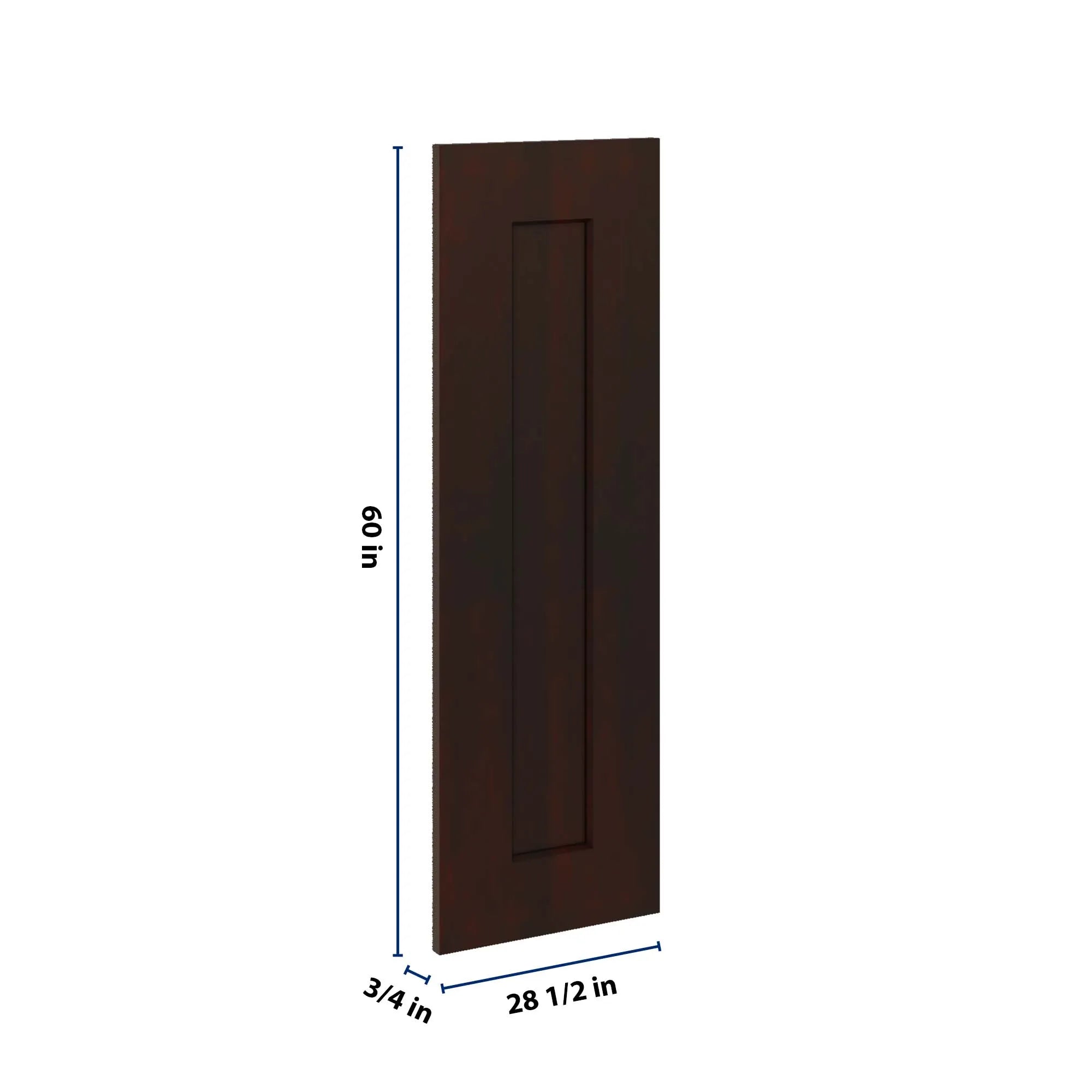 J&K Java Coffee S1 Vanity Drawer Front 09" W x 28 1/2" H