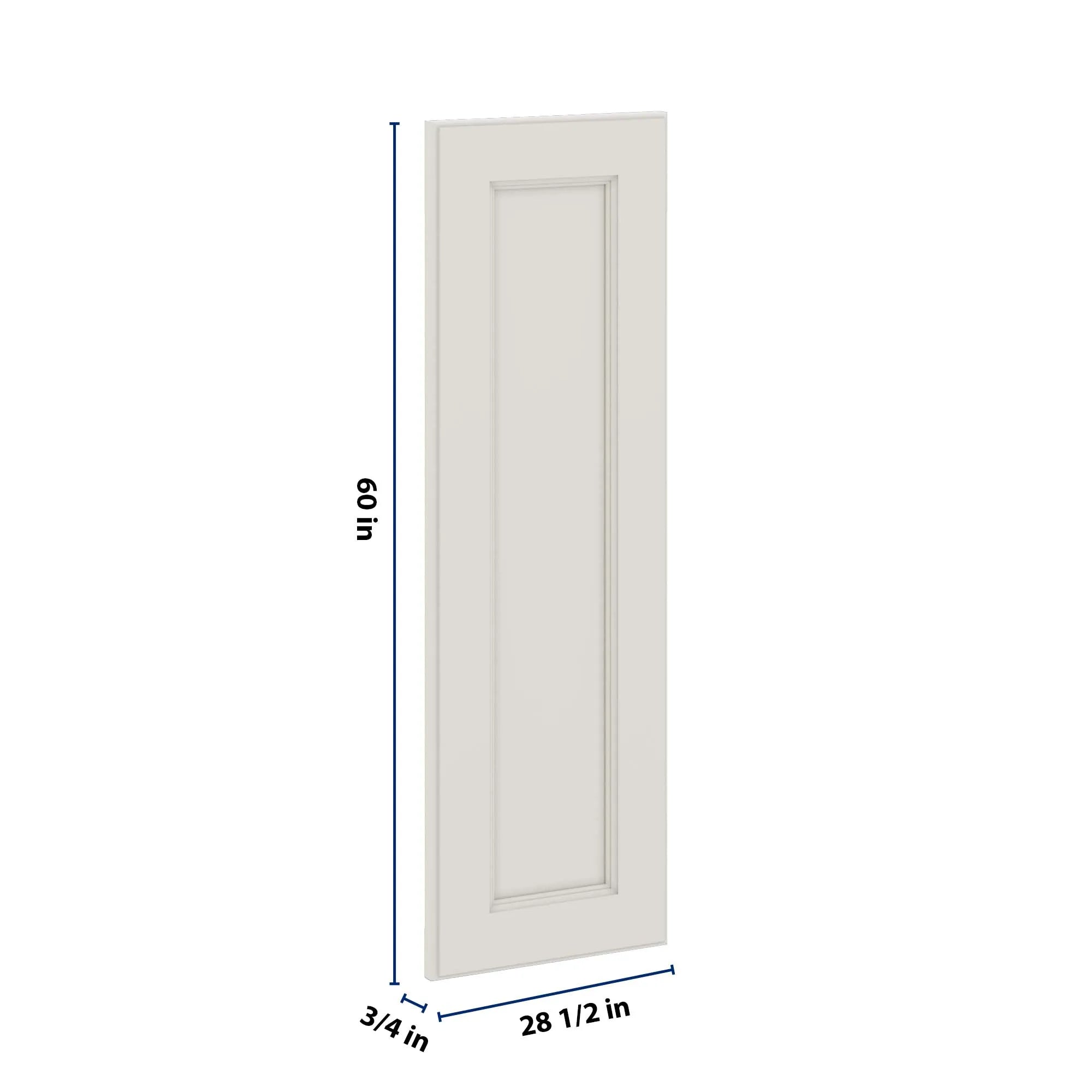 J&K Dove E1 Vanity Drawer Front 09" W x 28 1/2" H