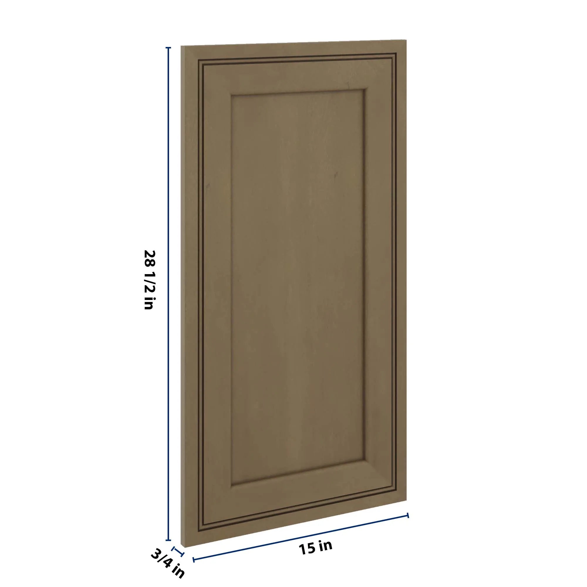 J&K Hazel H8 Vanity Drawer Front 15" W x 28 1/2" H