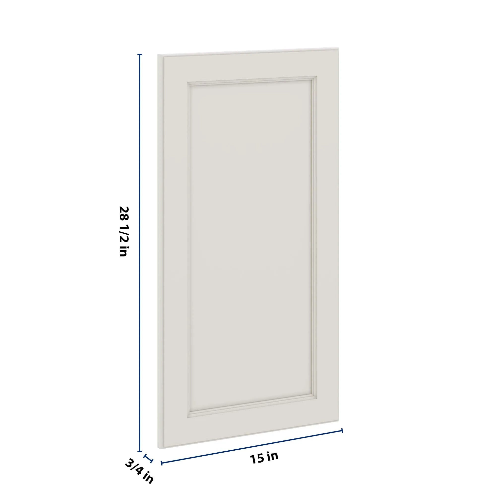 J&K Dove E1 Vanity Drawer Front 15" W x 28 1/2" H