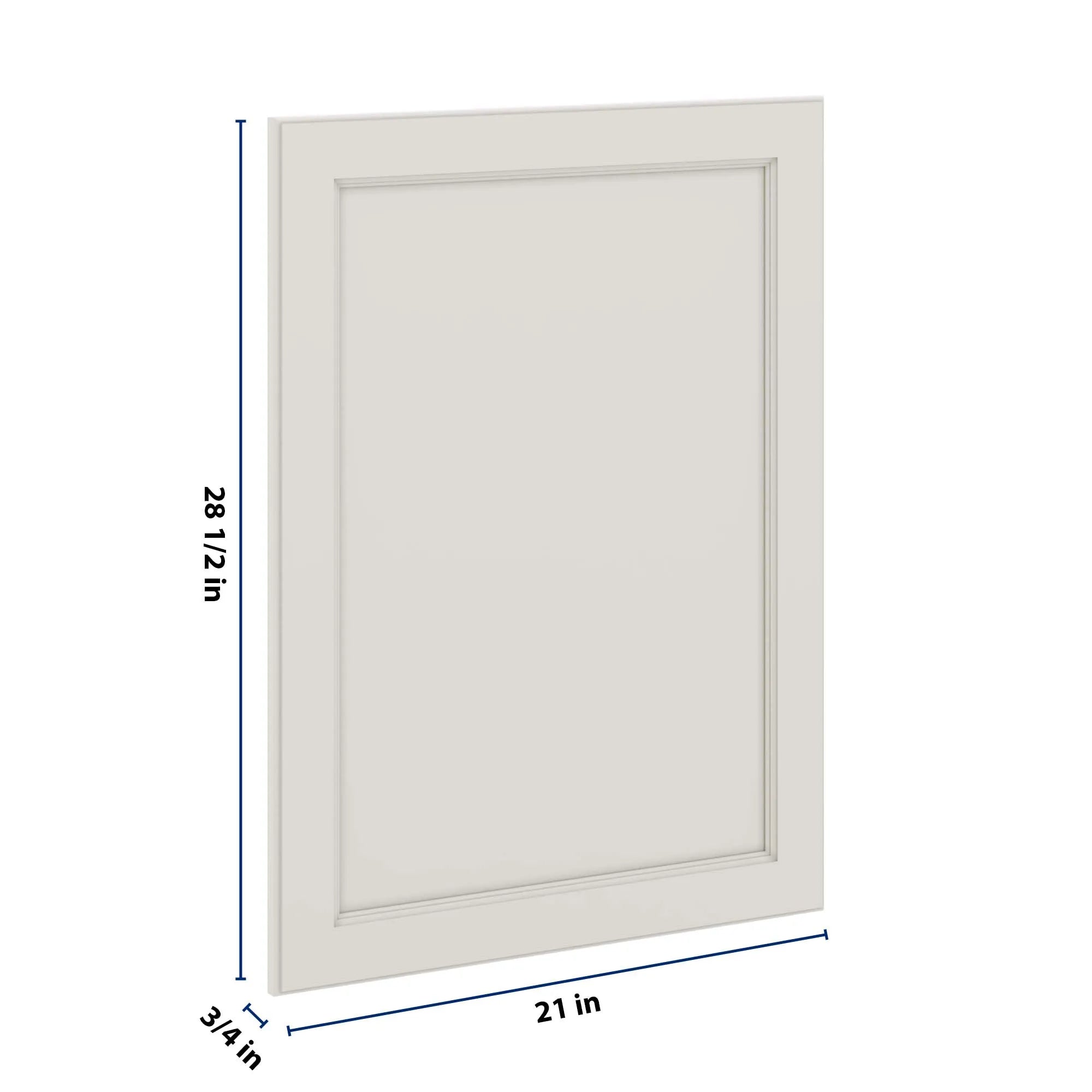 J&K Dove E1 Vanity Drawer Front 21" W x 28 1/2" H