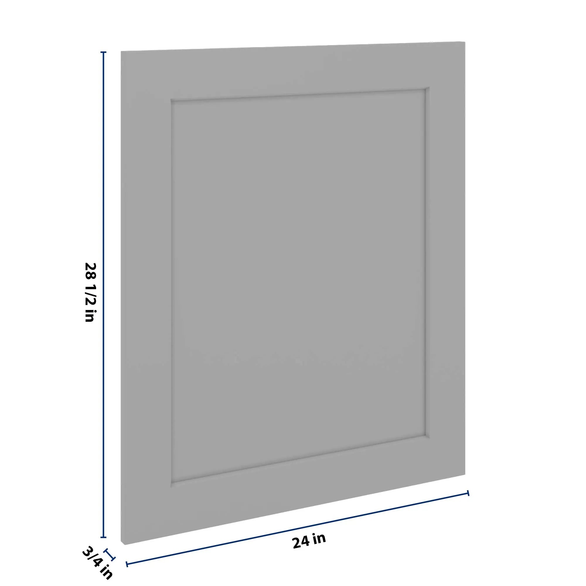 J&K Castle Grey S5 Vanity Drawer Front 24" W x 28 1/2" H