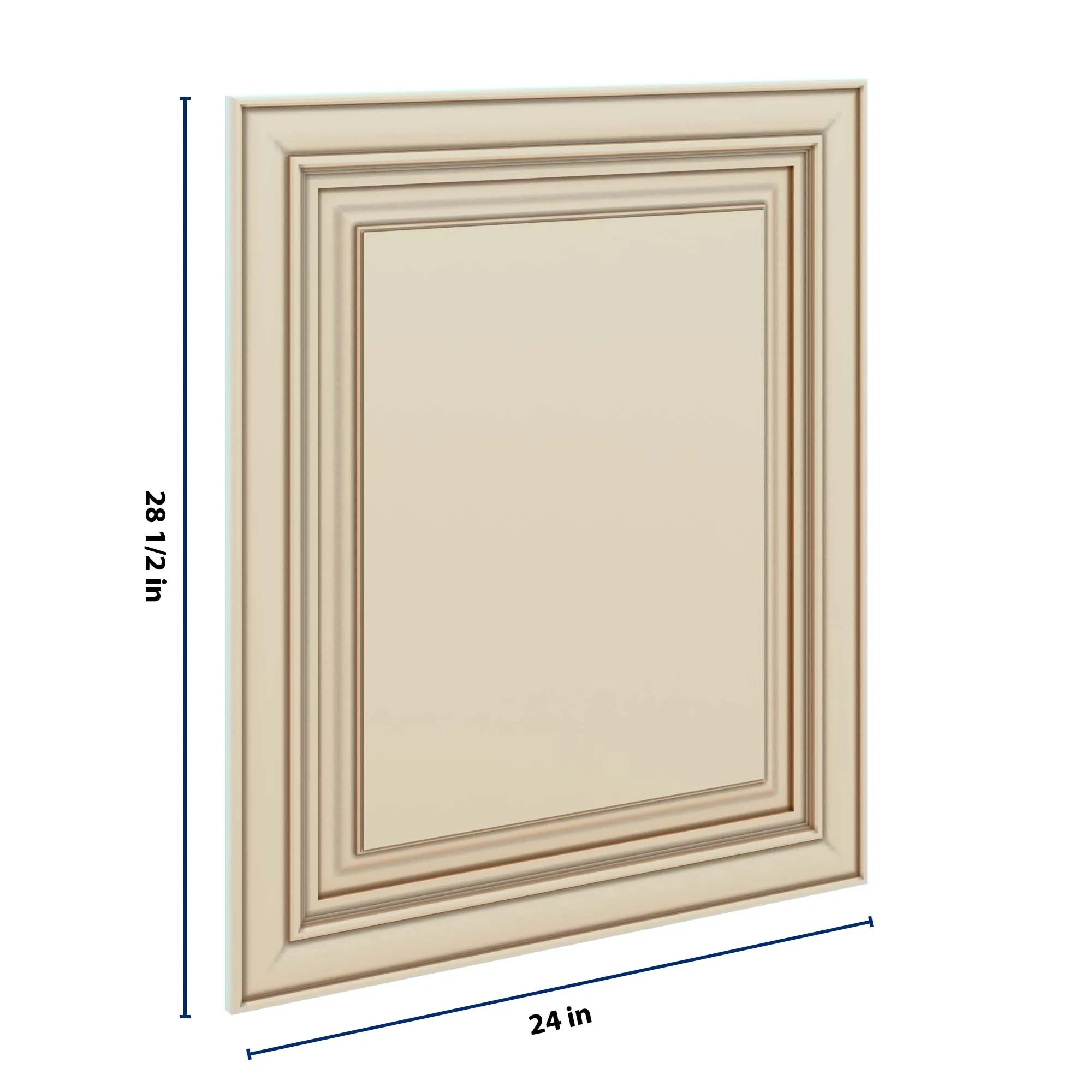J&K Creme Glazed A7 Vanity Drawer Front 24" W x 28 1/2" H