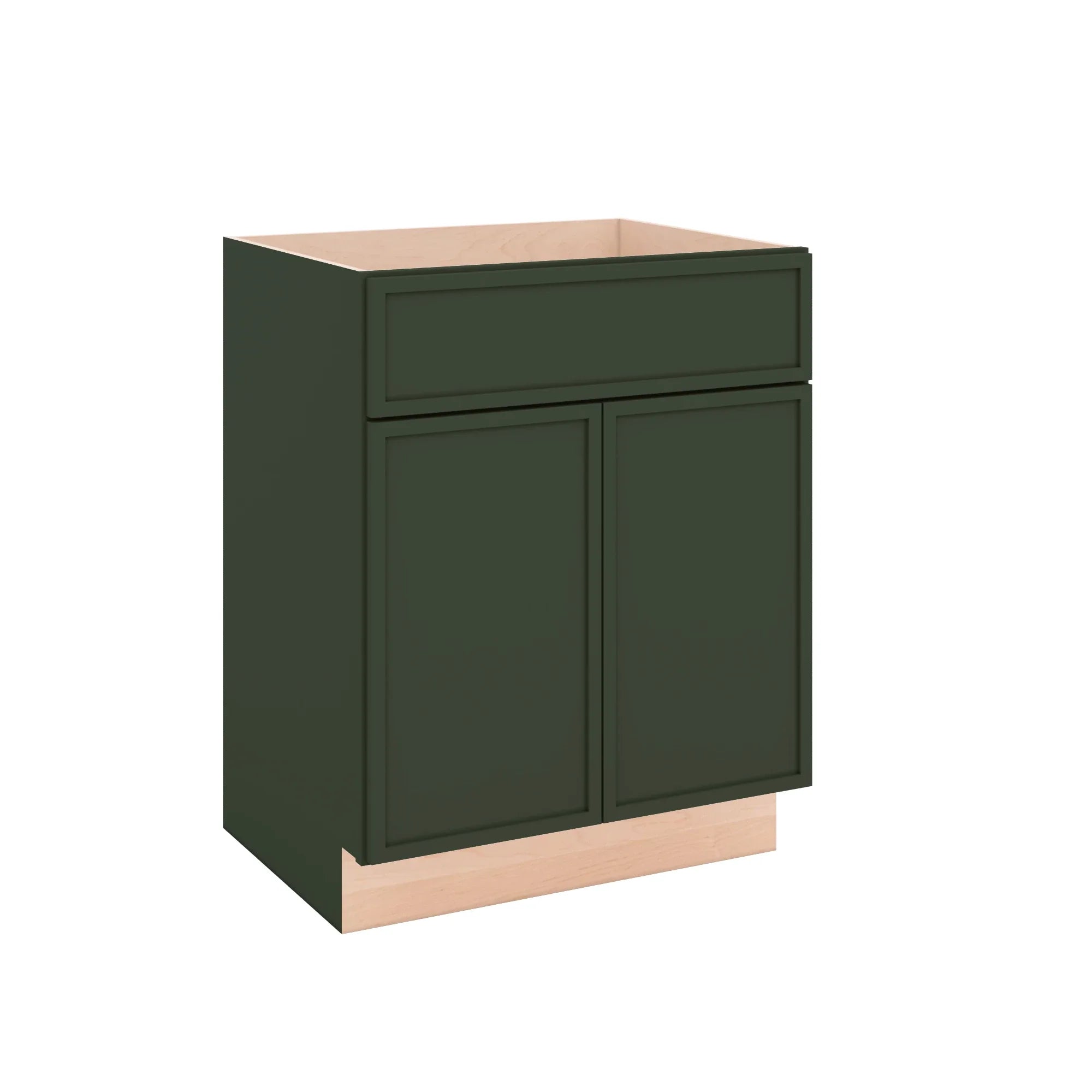 Modernform Cabinet Slim Sage Green 27" W X 34 1/2" H X 21" D Sink Base 2 Doors/1 False Front