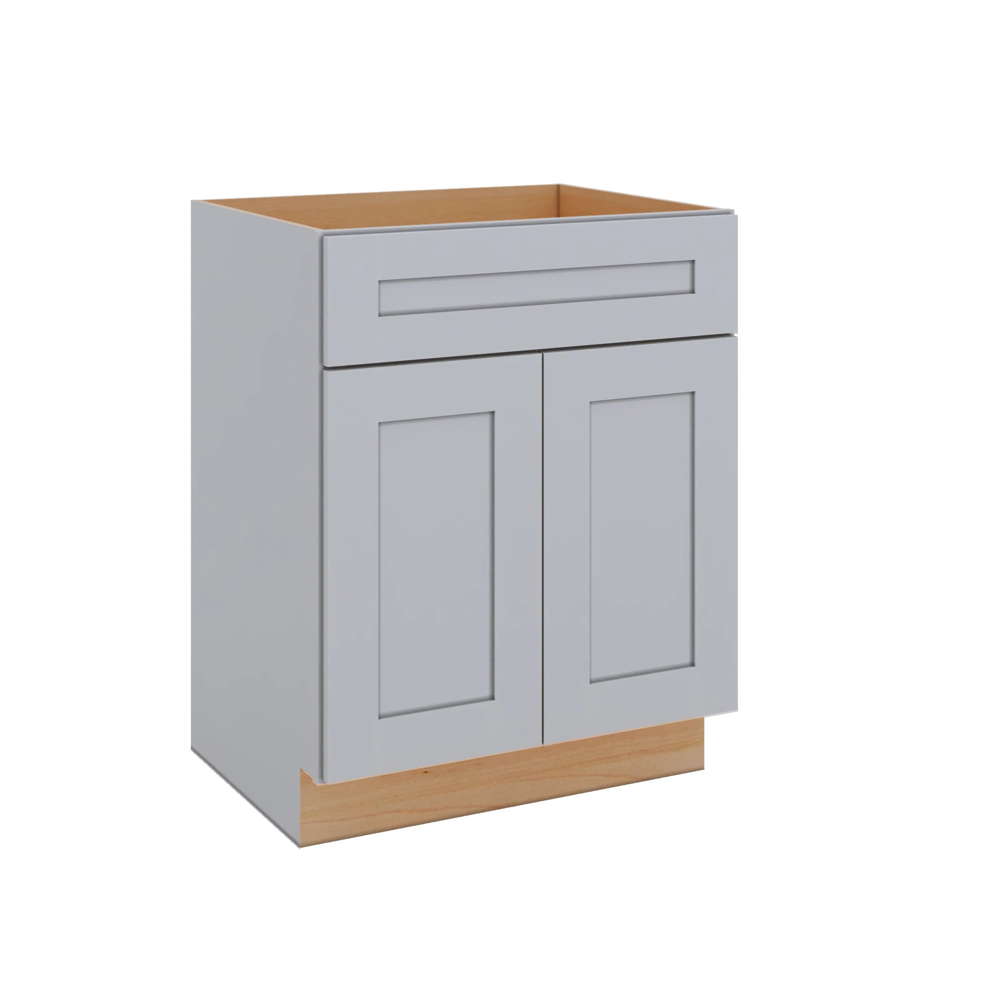 Modernform Cabinet Grey Shaker 27" W X 34 1/2" H X 21" D Sink Base 2 Doors/1 False Front