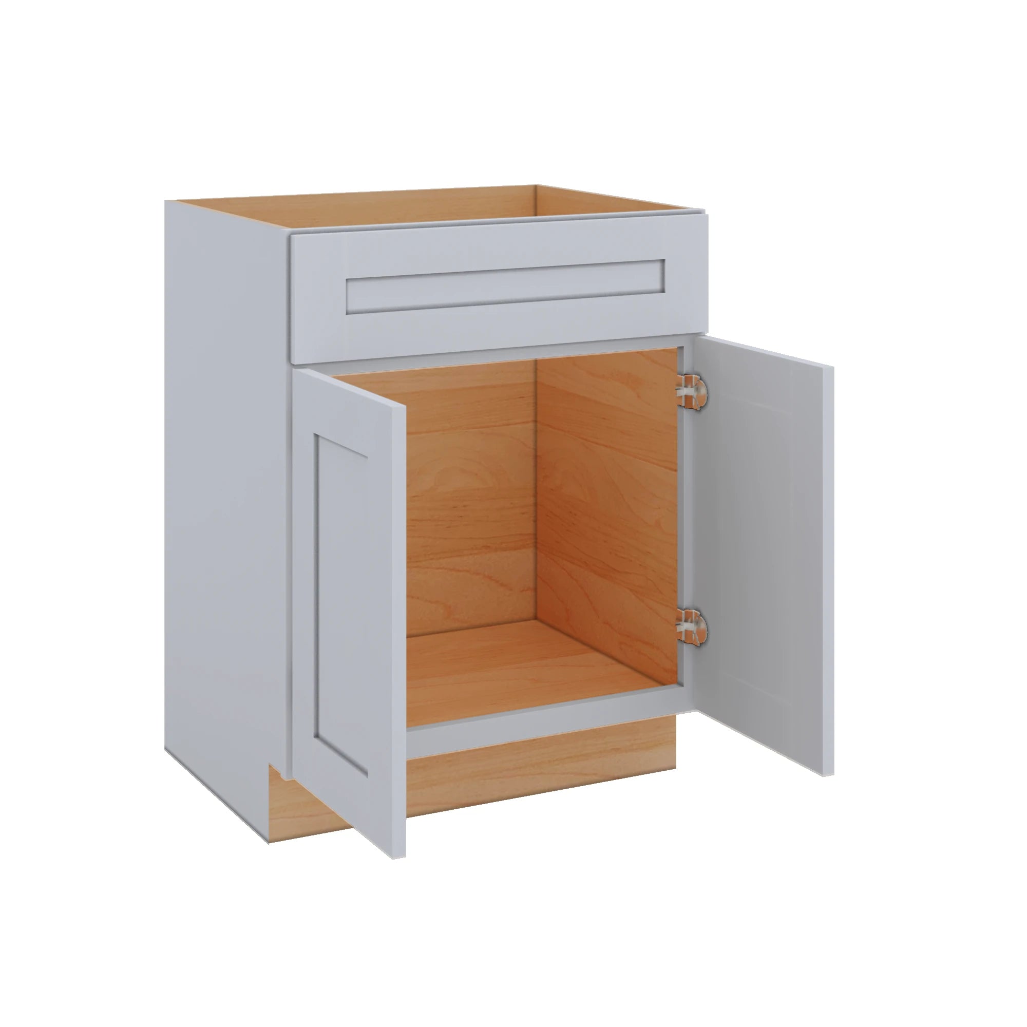 Modernform Cabinet Grey Shaker 27" W X 34 1/2" H X 21" D Sink Base 2 Doors/1 False Front