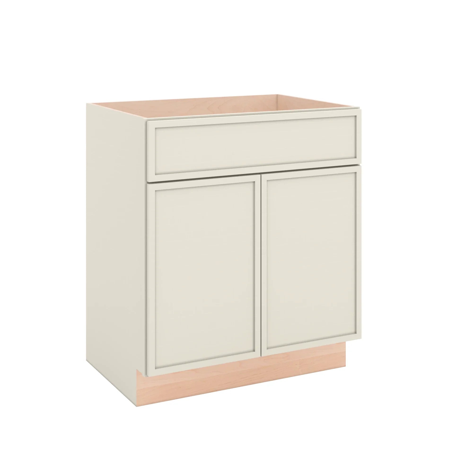 Modernform Cabinet Slim Dove White 30" W X 34 1/2" H X 21" D Sink Base 2 Doors/1 False Front