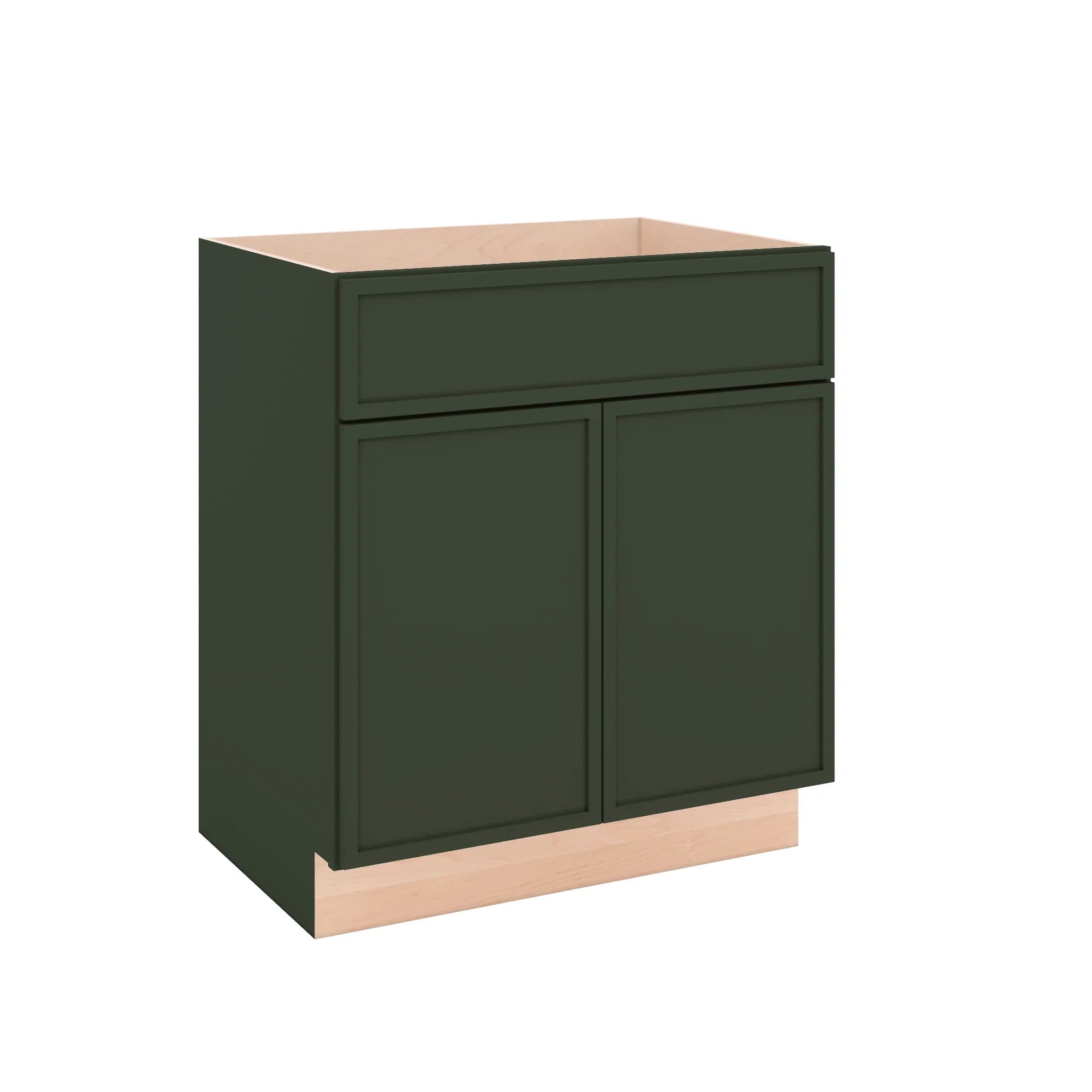Modernform Cabinet Slim Sage Green 30" W X 34 1/2" H X 21" D Sink Base 2 Doors/1 False Front