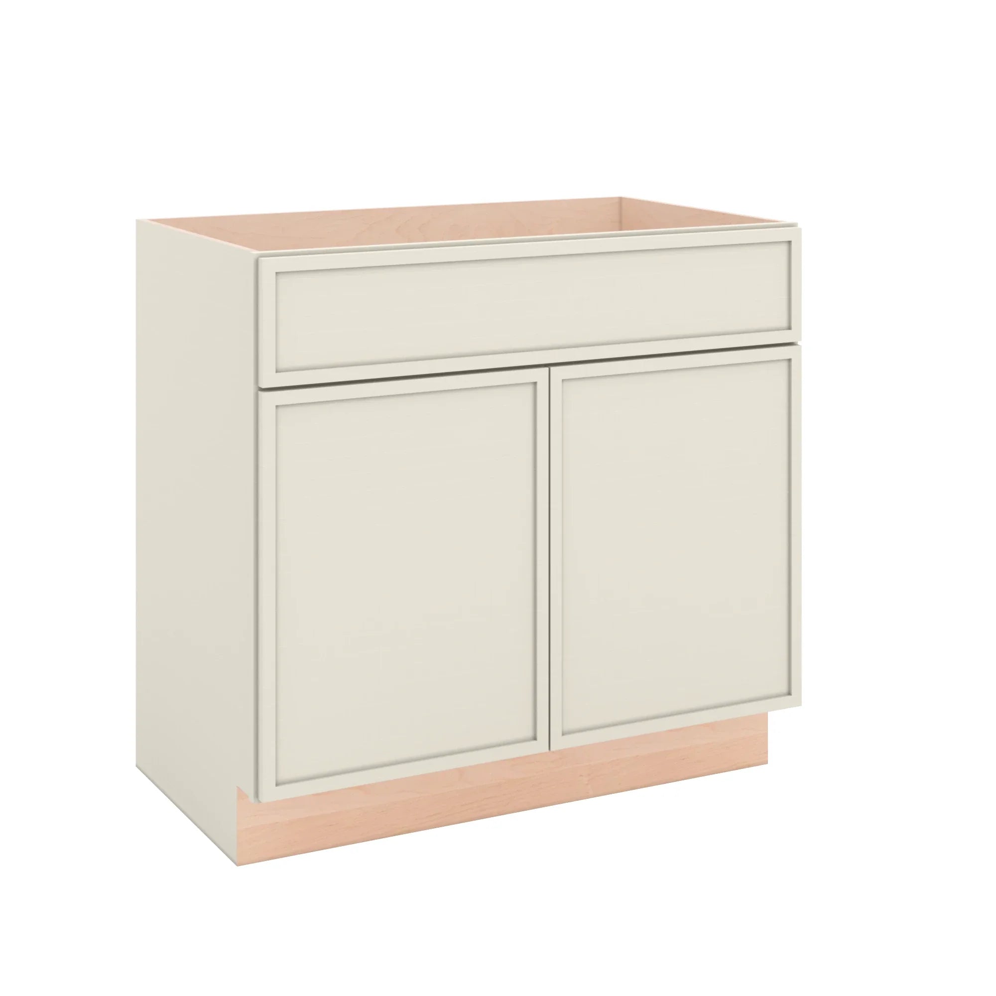 Modernform Cabinet Slim Dove White 36" W X 34 1/2" H X 21" D Sink Base 2 Doors/1 False Front