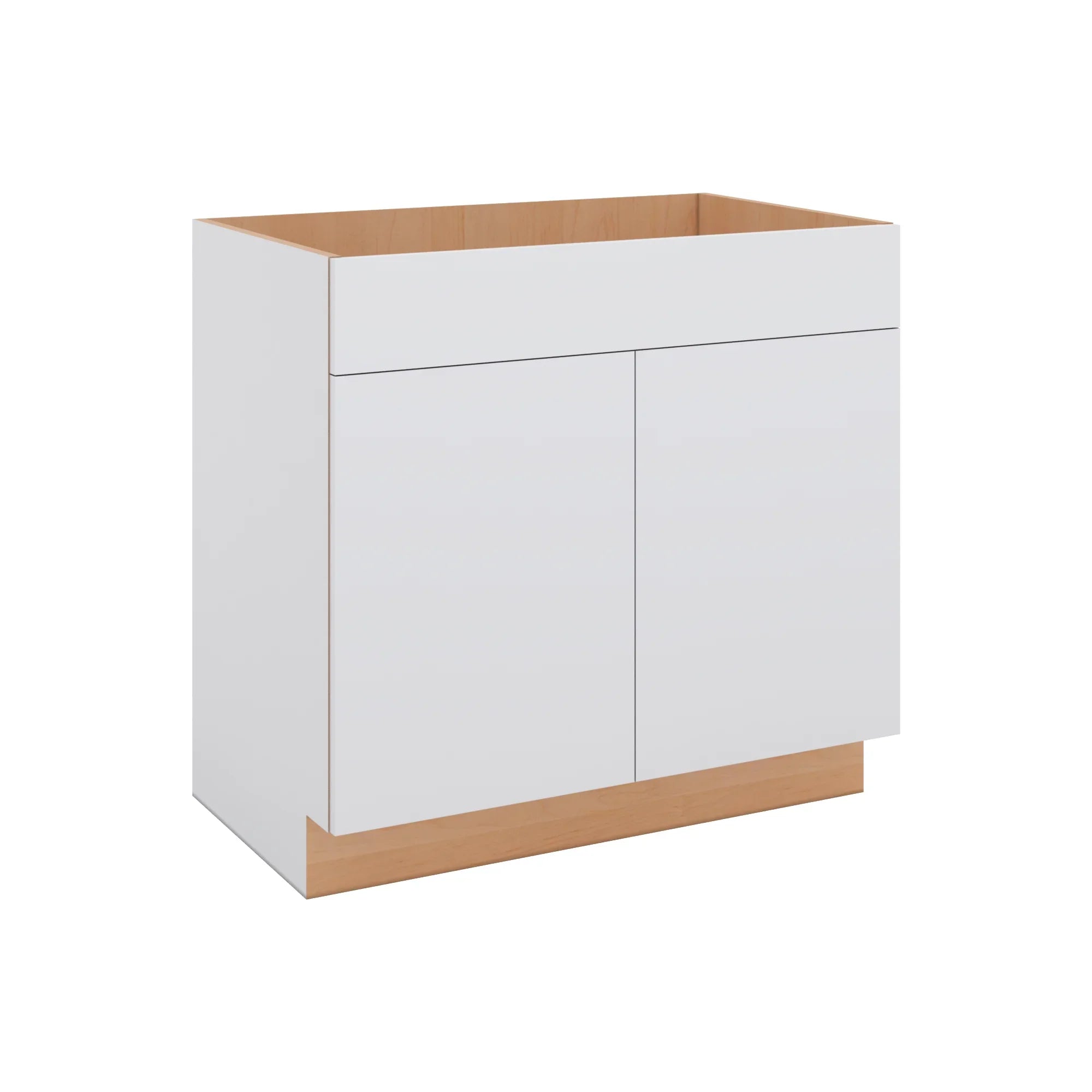 Modernform Cabinet Matte White 36" W X 34 1/2" H X 21" D Vanity Sink Base 2 Doors/1 False Front