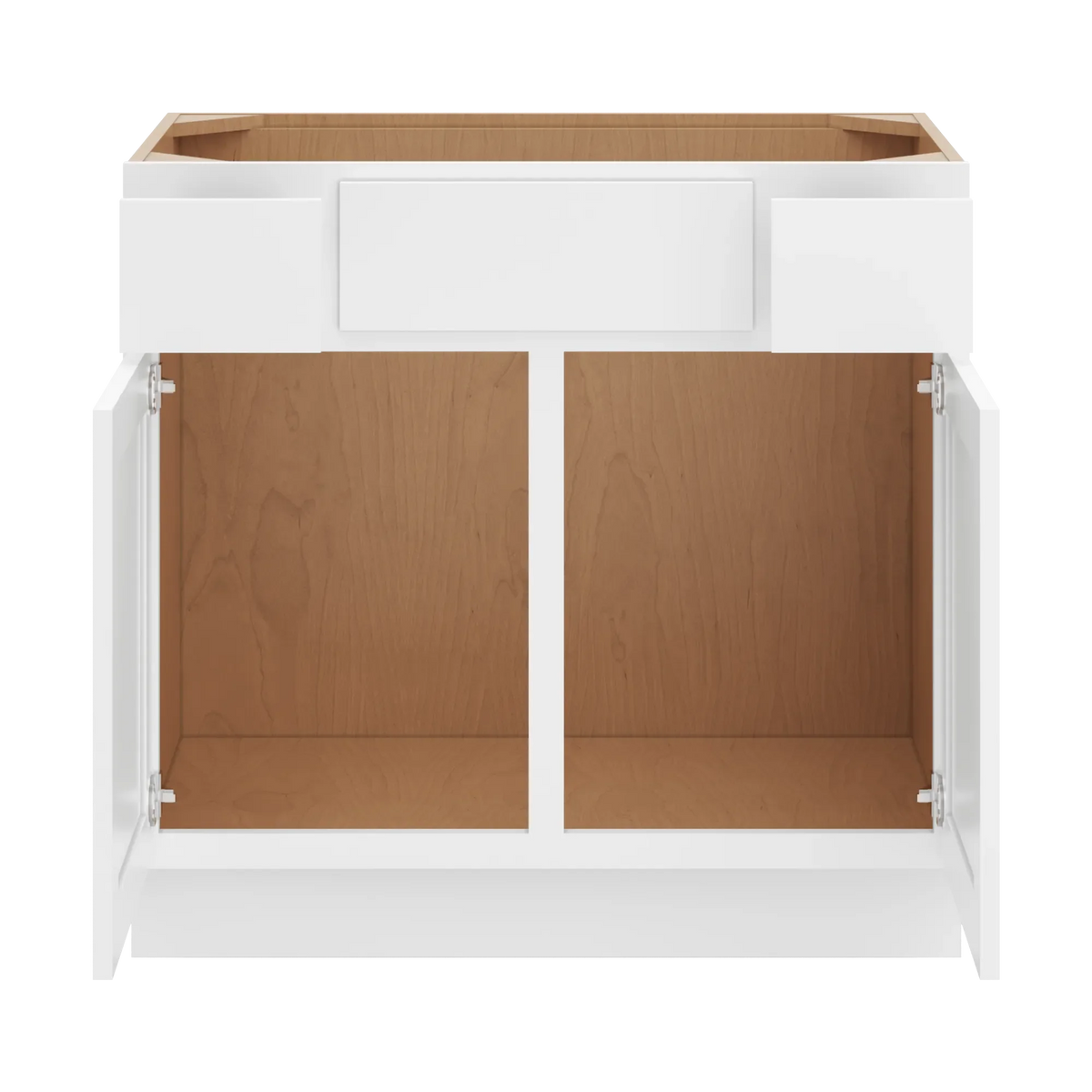 cnc luxor white 36 w 2 drawer vanity sink base cabinet