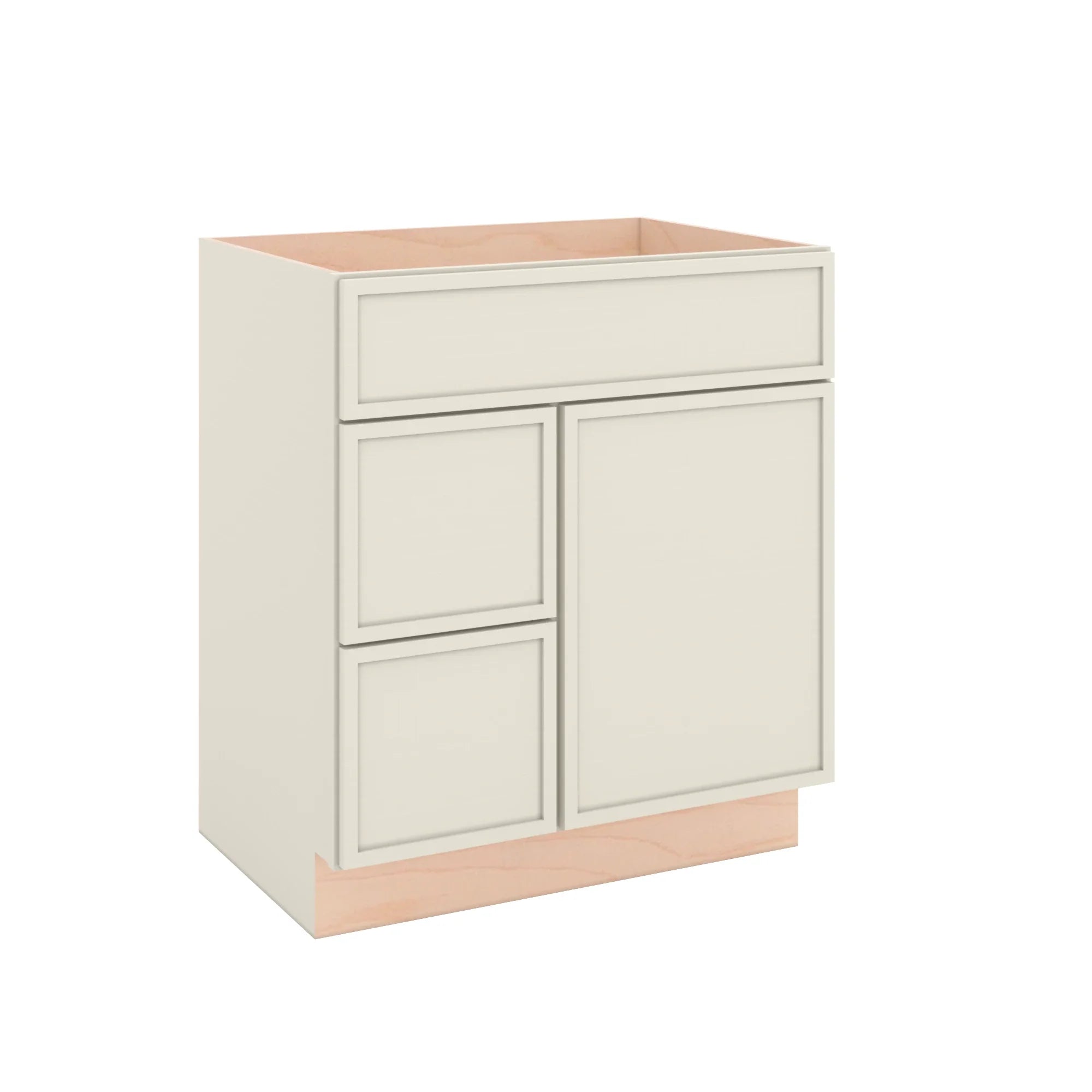 Modernform Cabinet Slim Dove White 30" W X 34 1/2" H X 21" D Combo Cabinet w/2 Drawers