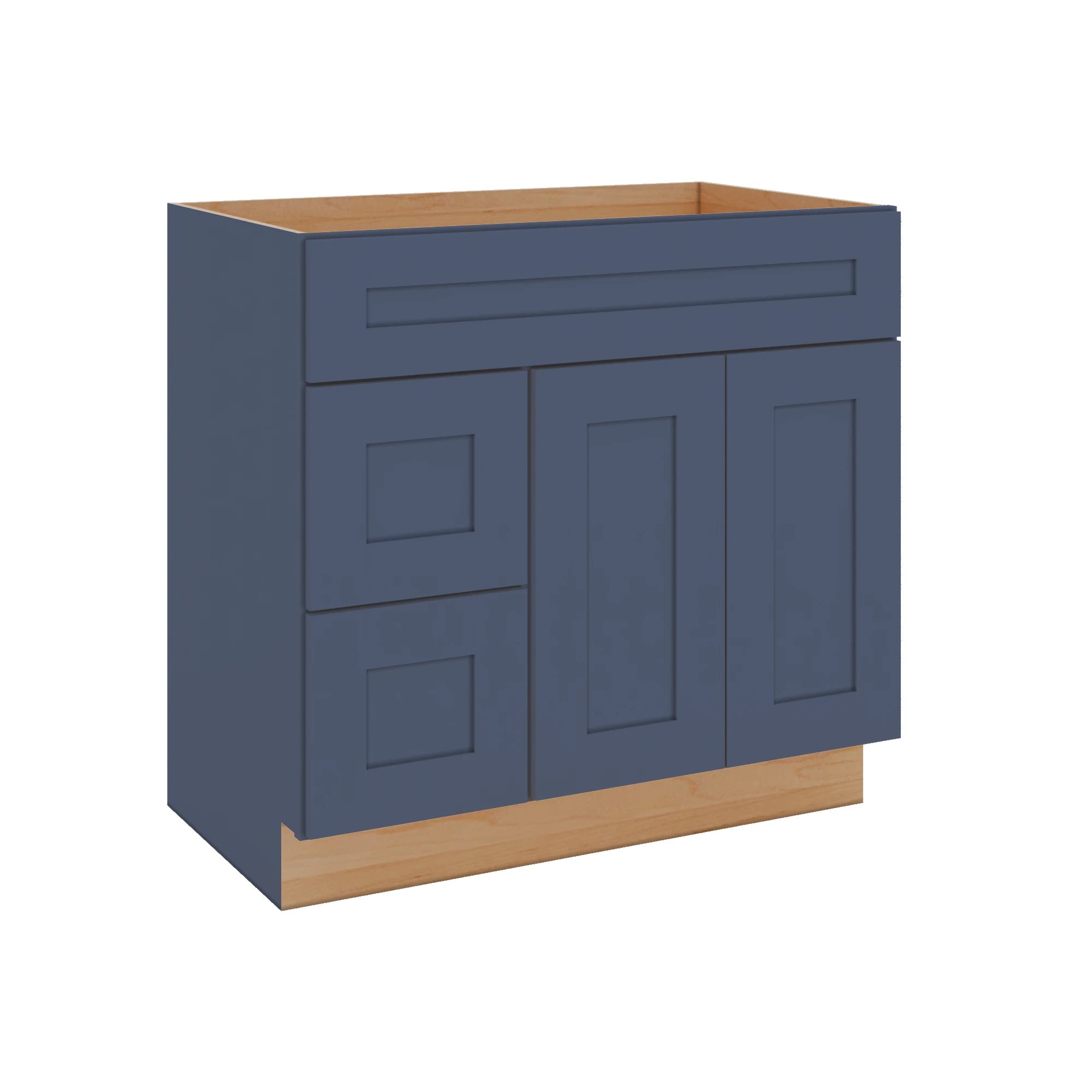 Modernform Cabinet Signature Blue 36" W X 34 1/2" H X 21" D Combo Cabinet w/2 Drawers
