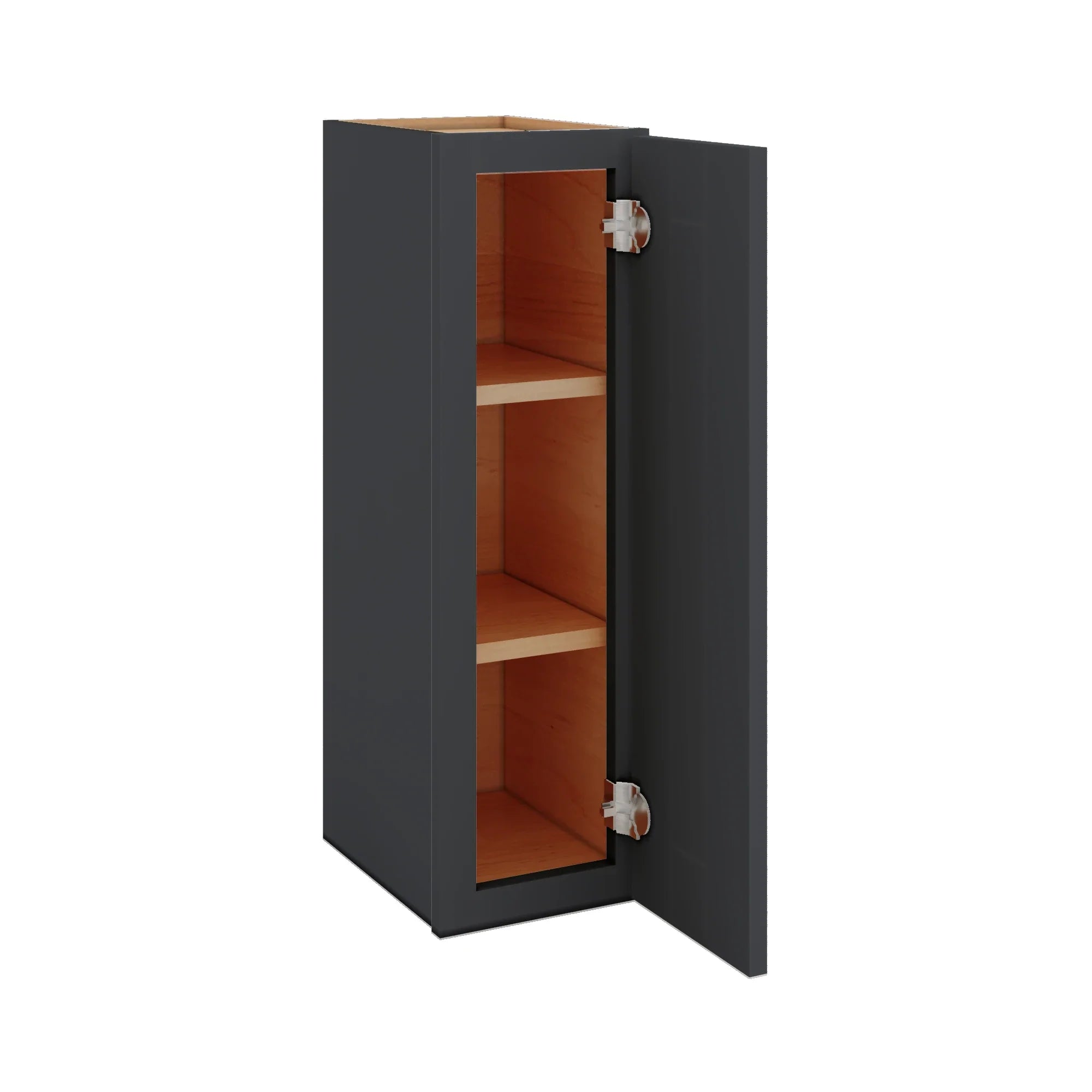 Modernform Cabinet Onyx Black Shaker 09" W X 30" H X 12" D Single Door Wall Cabinet