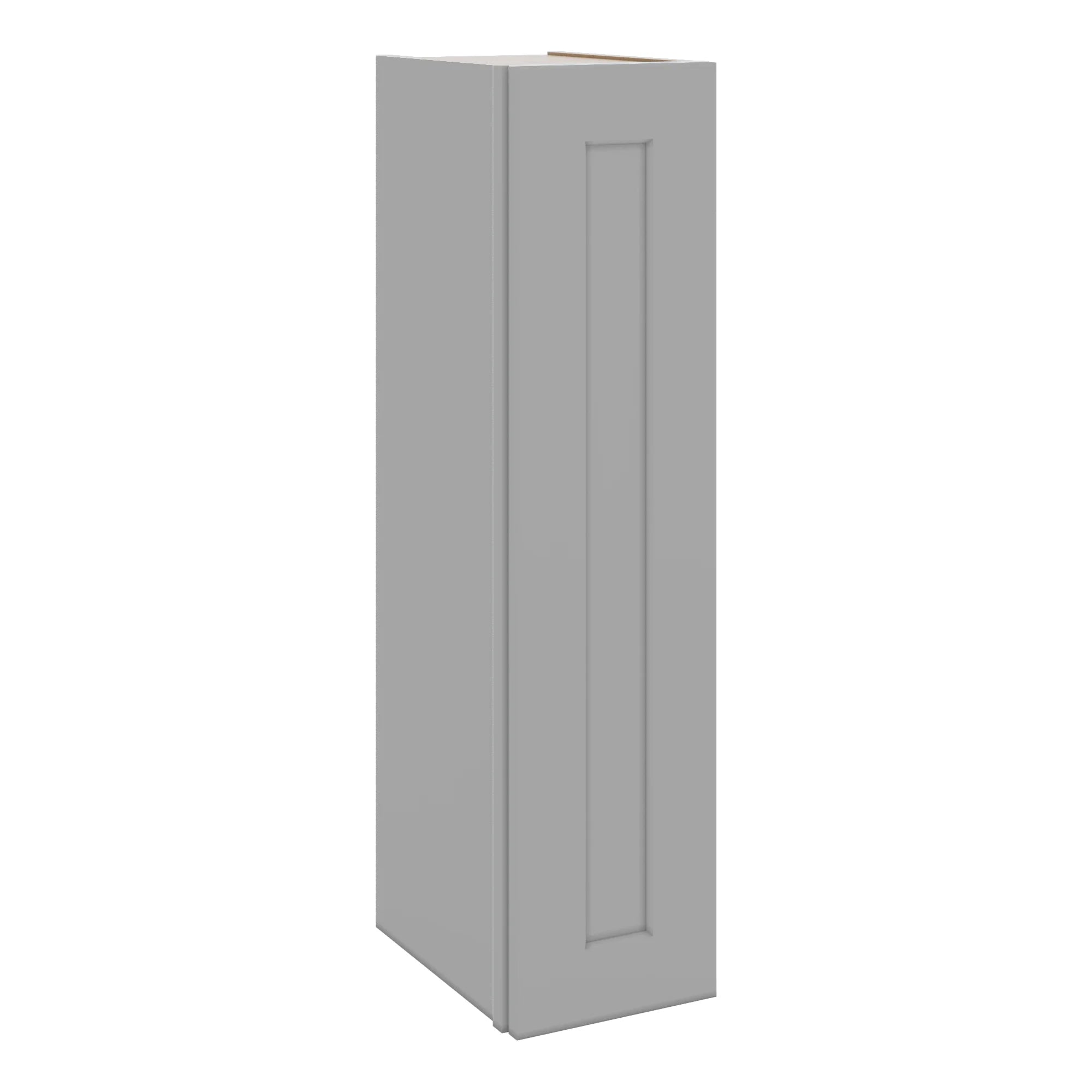 J&K Castle Grey S5 Single Door Wall Cabinet - 09" W x 36" H