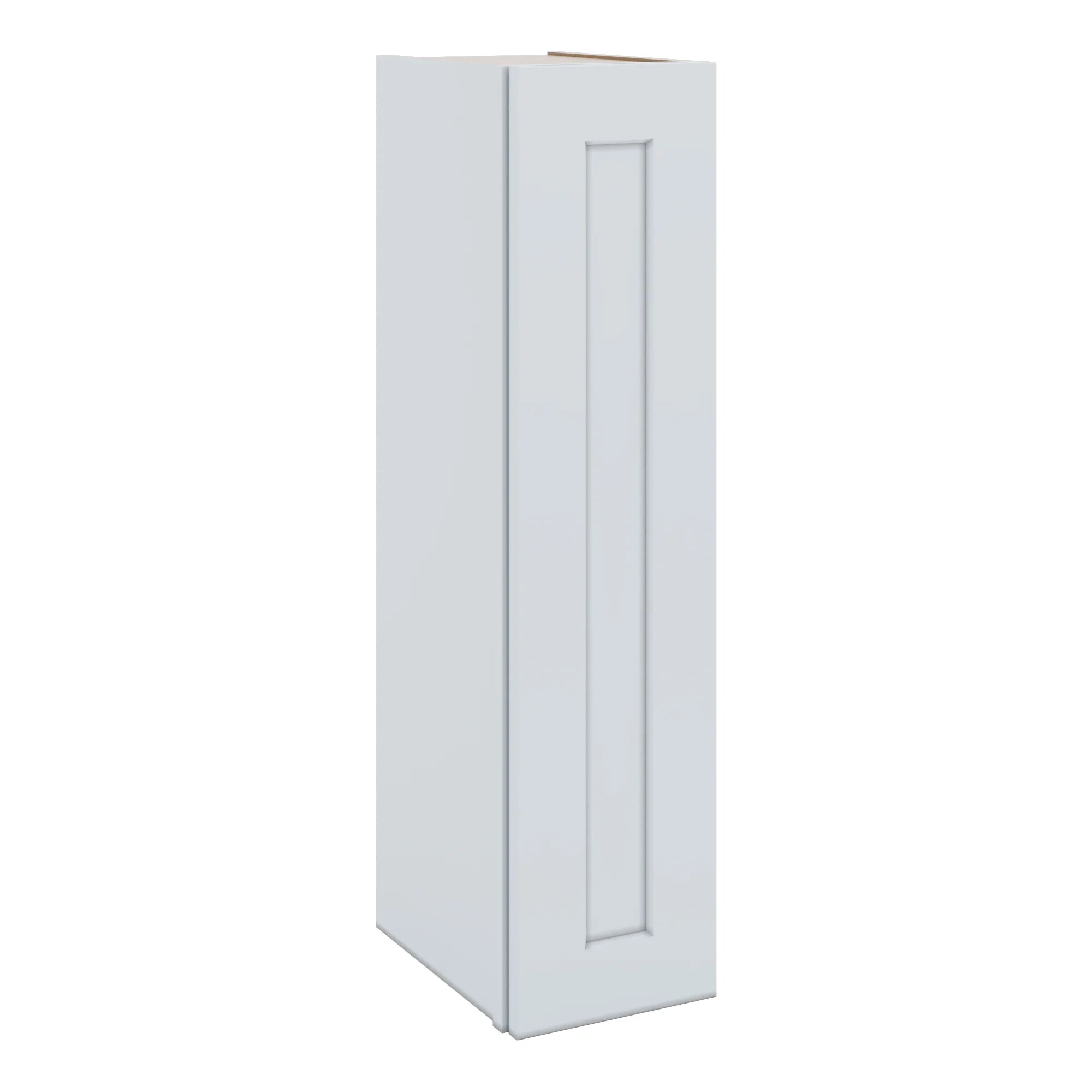 J&K White Shaker S8 Single Door Wall Cabinet - 09" W x 36" H