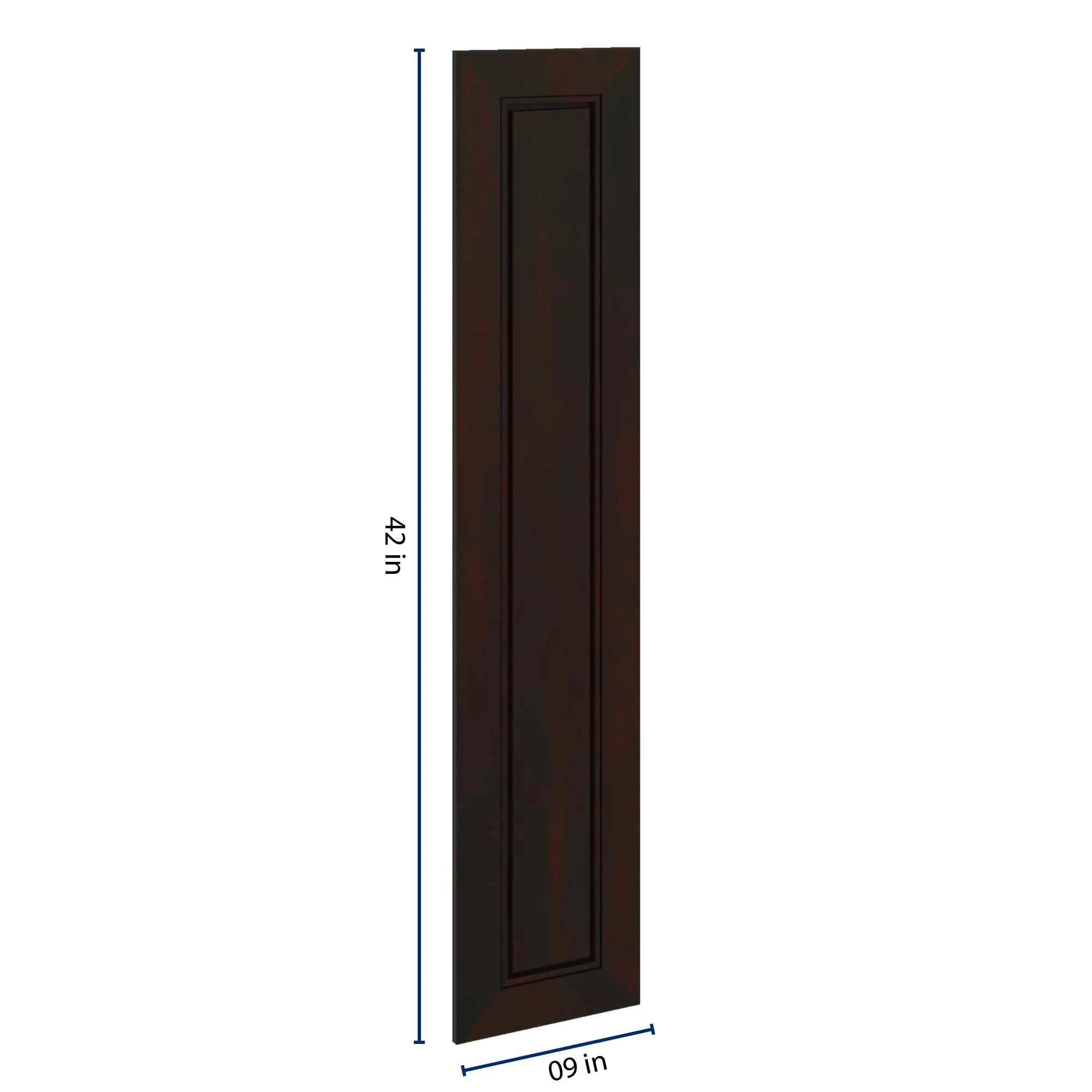 J&K Espresso K8 Dummy Door Panel 09" W x 42" H