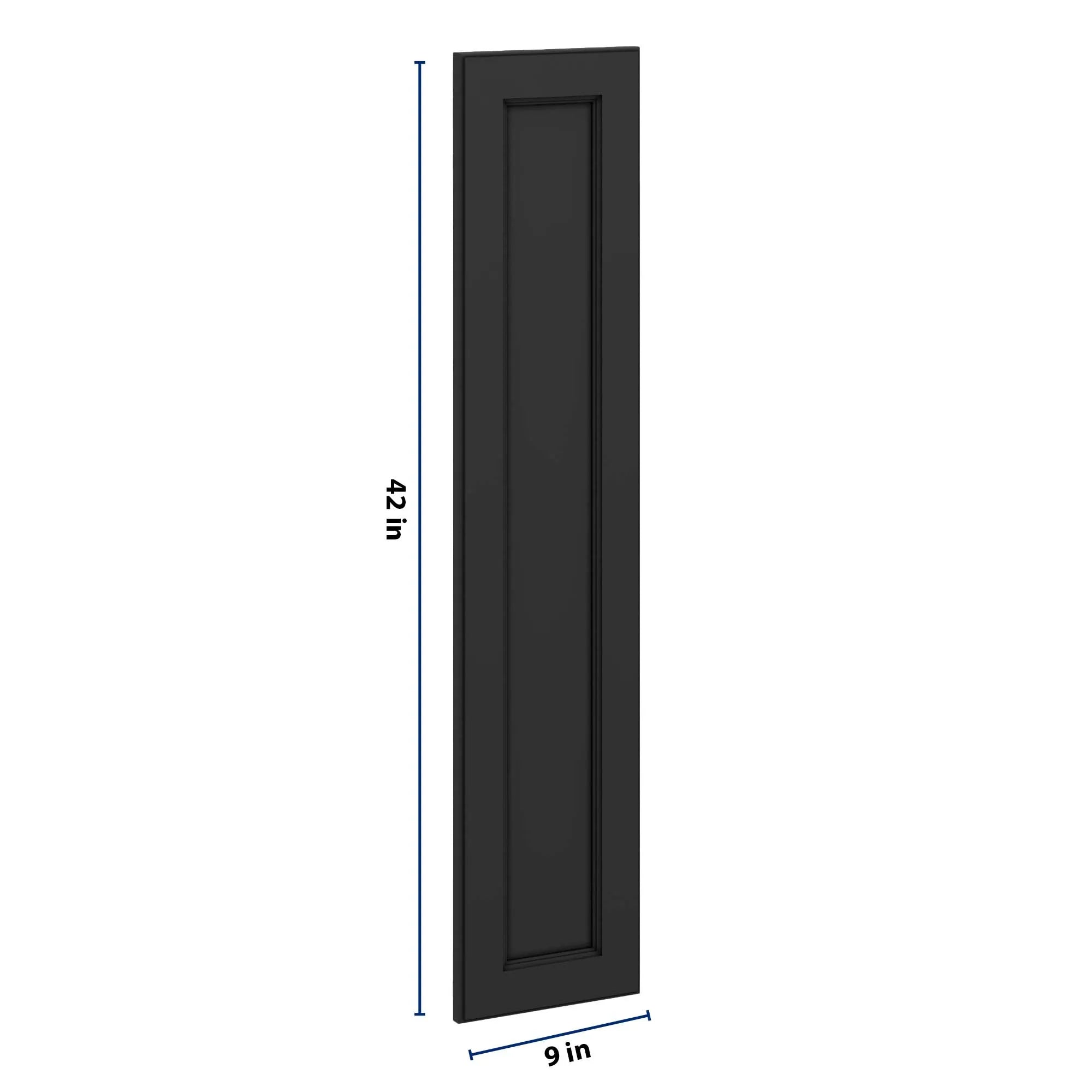 J&K Charcoal E2 Dummy Door Panel 09" W x 42" H