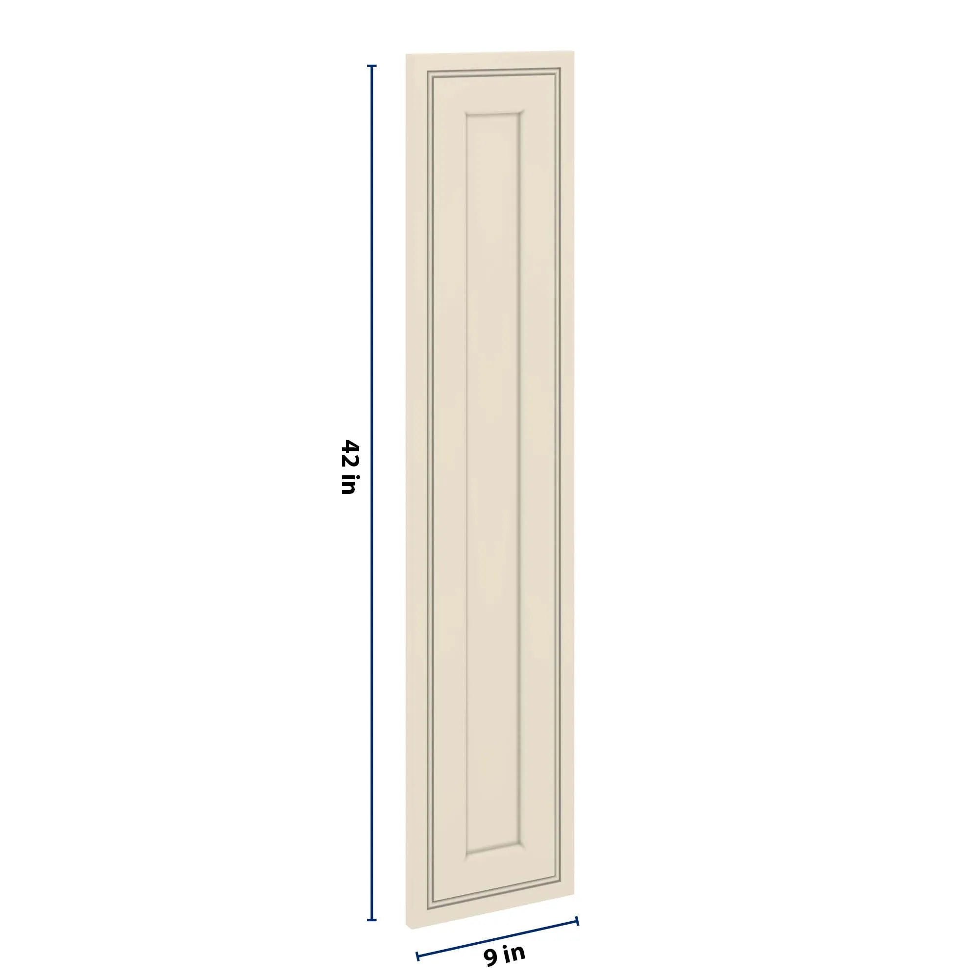J&K Pearl Glazed H9 Dummy Door Panel 09" W x 42" H