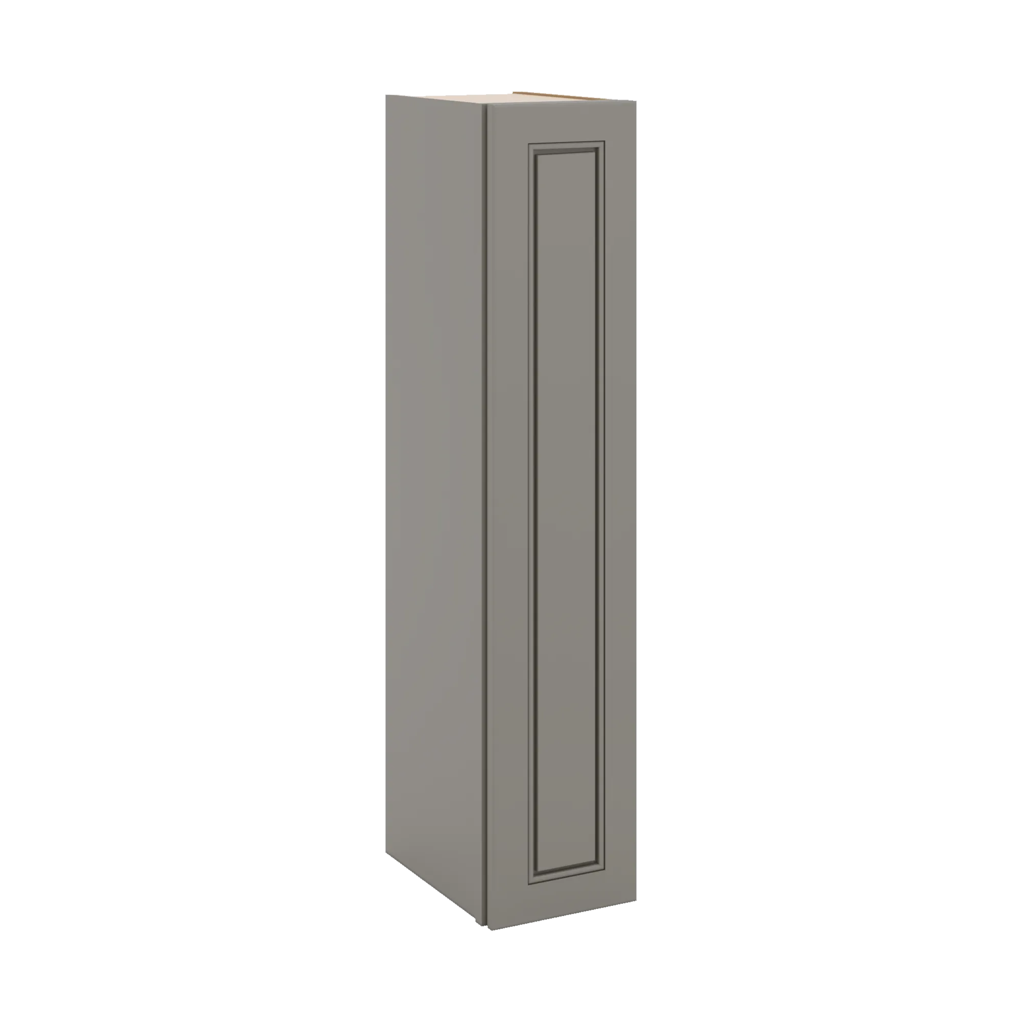J&K Greige K3 Single Door Wall Cabinet - 09" W x 42" H