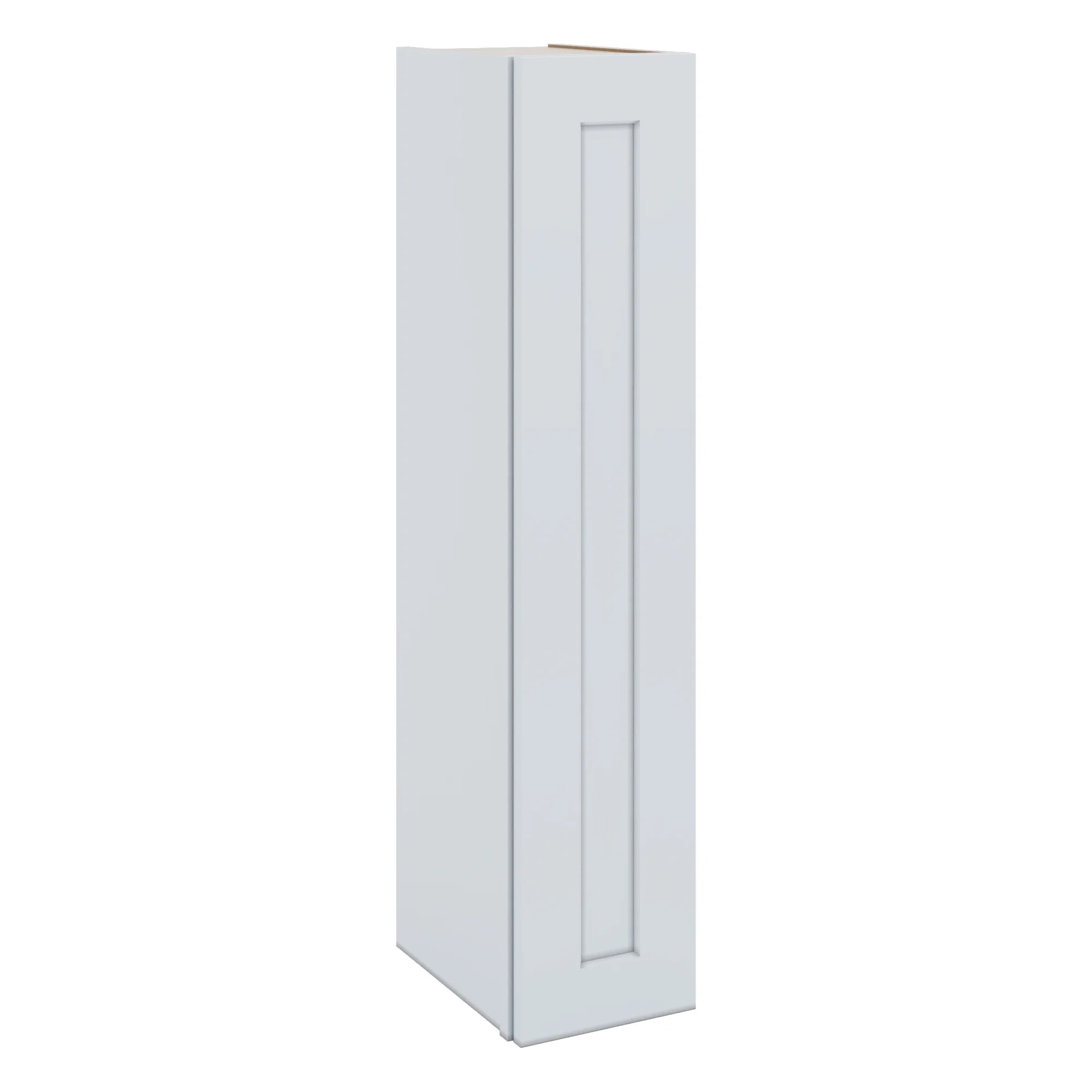 J&K White Shaker S8 Single Door Wall Cabinet - 09" W x 42" H