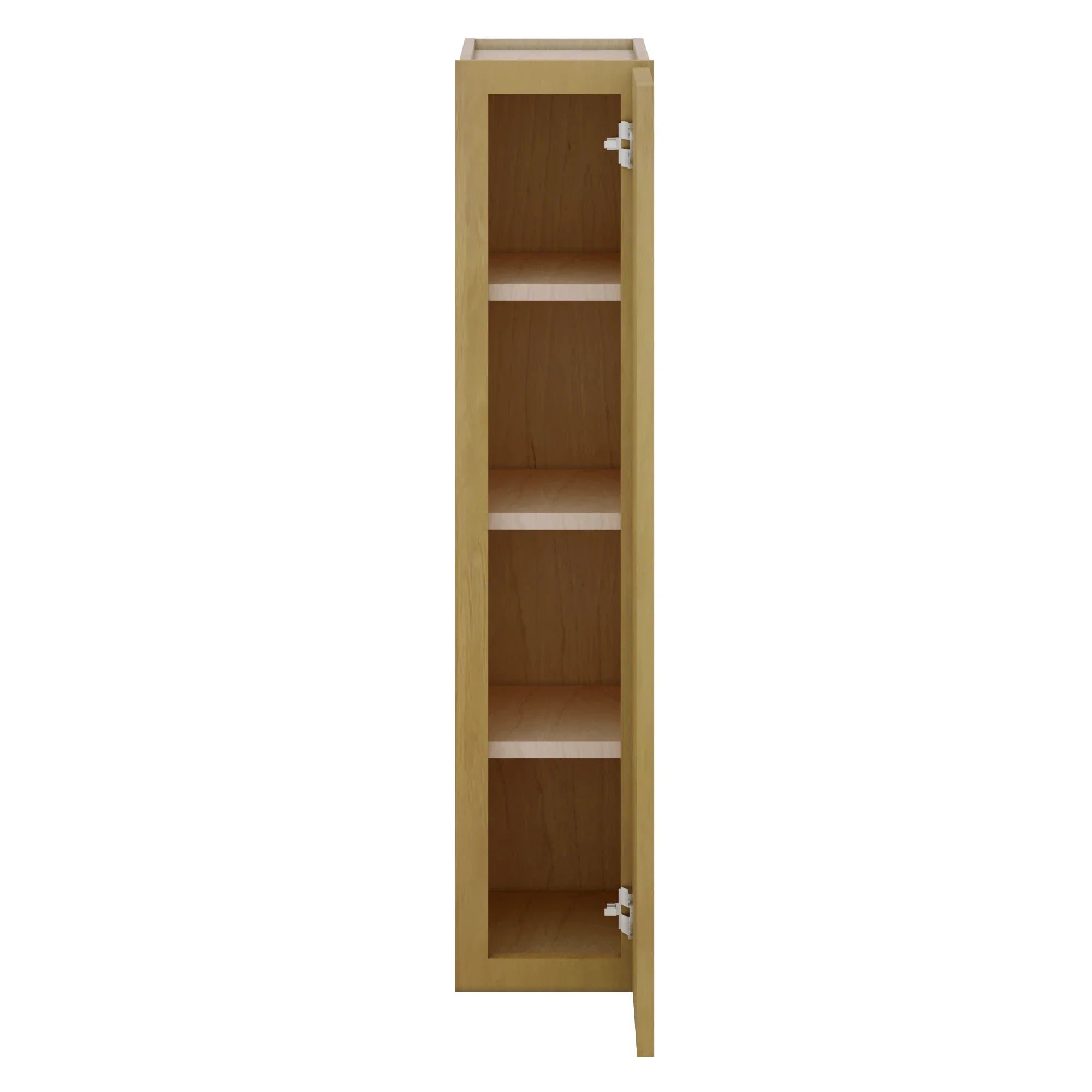 Modernform Cabinet Natural Shaker 09" W X 42" H X 12" D Single Door Wall Cabinet
