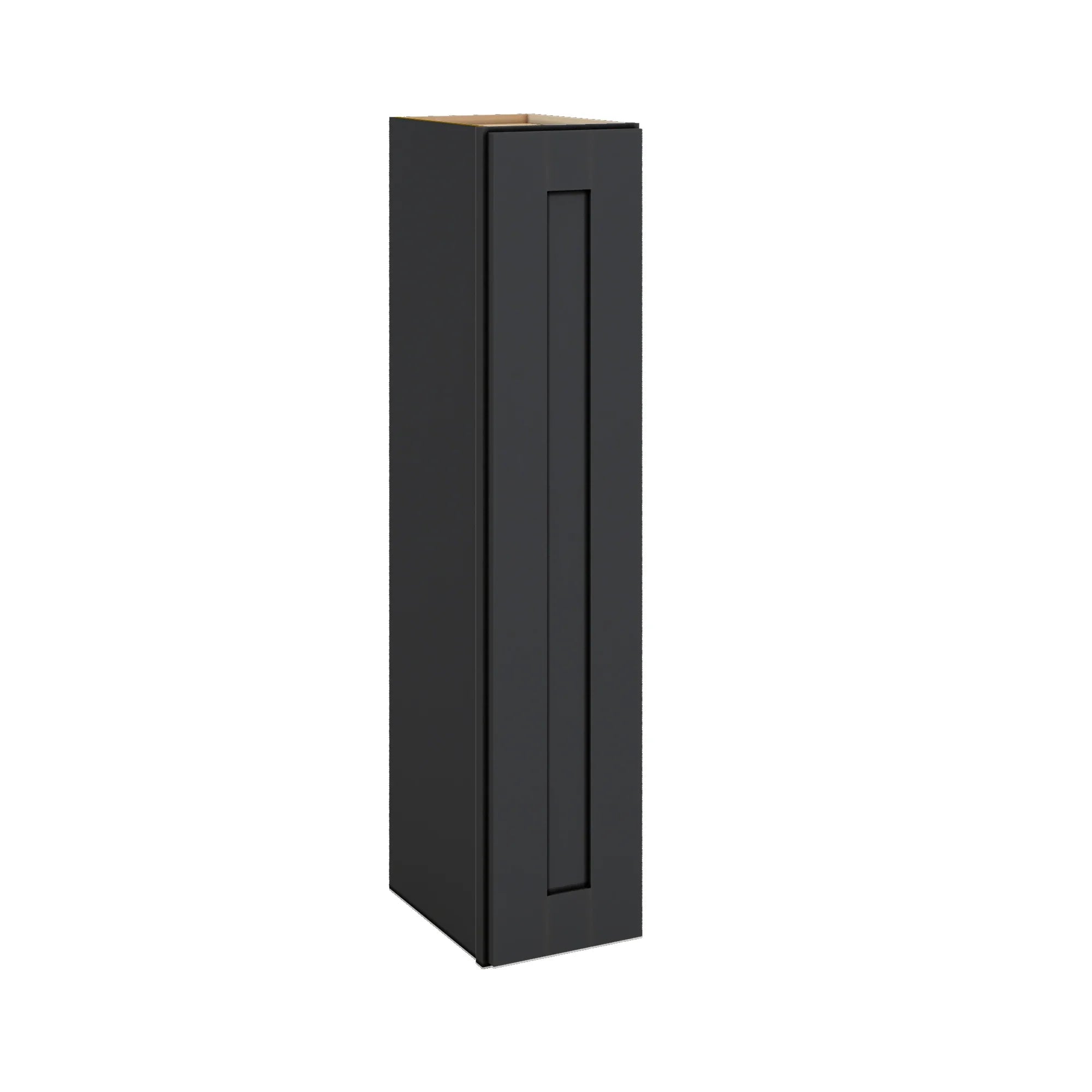 Modernform Cabinet Onyx Black Shaker 09" W X 42" H X 12" D Single Door Wall Cabinet