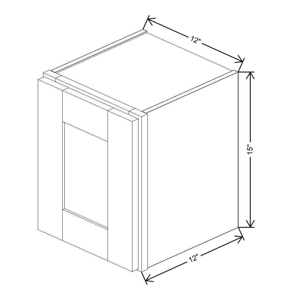 Fabuwood Allure Luna Timber 12"W X 15"H Wall