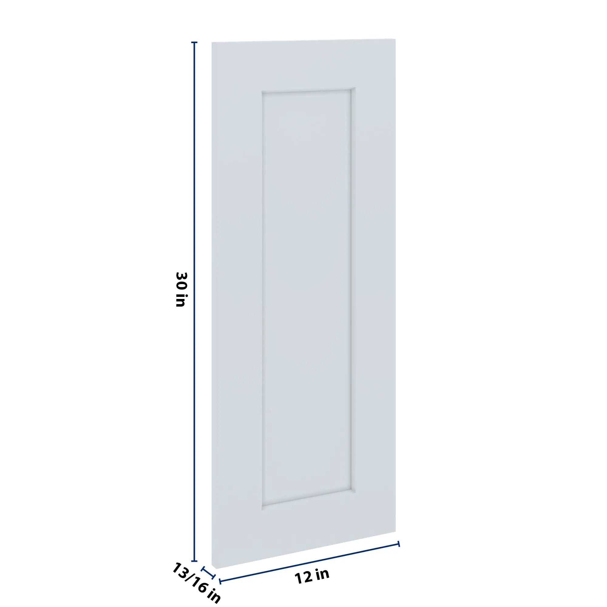 J&K White Shaker S8 Dummy Door Panel 12" W x 30" H