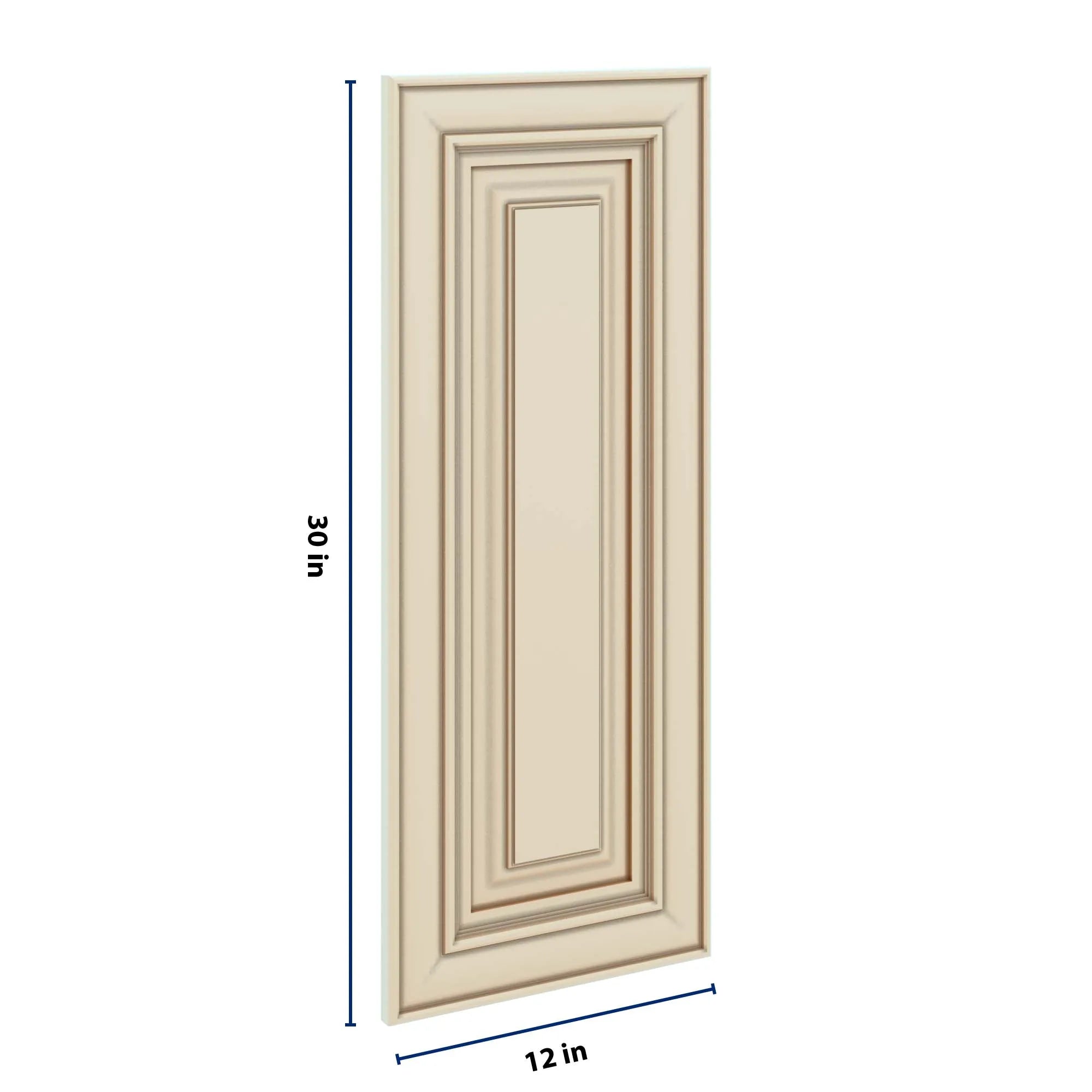 J&K Creme Glazed A7 Dummy Door Panel 12" W x 30" H