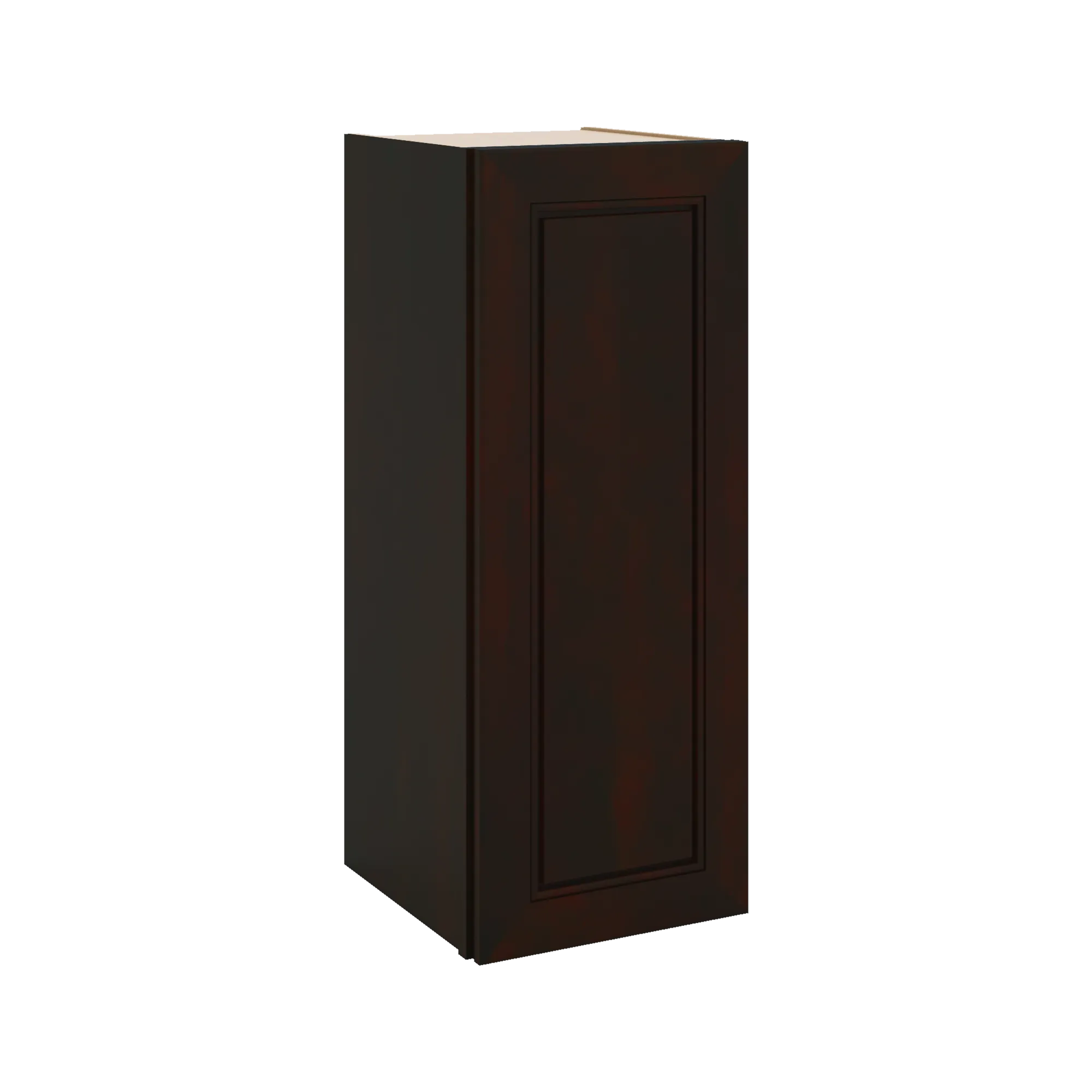 J&K Espresso K8 Single Door Wall Cabinet - 12" W x 30" H