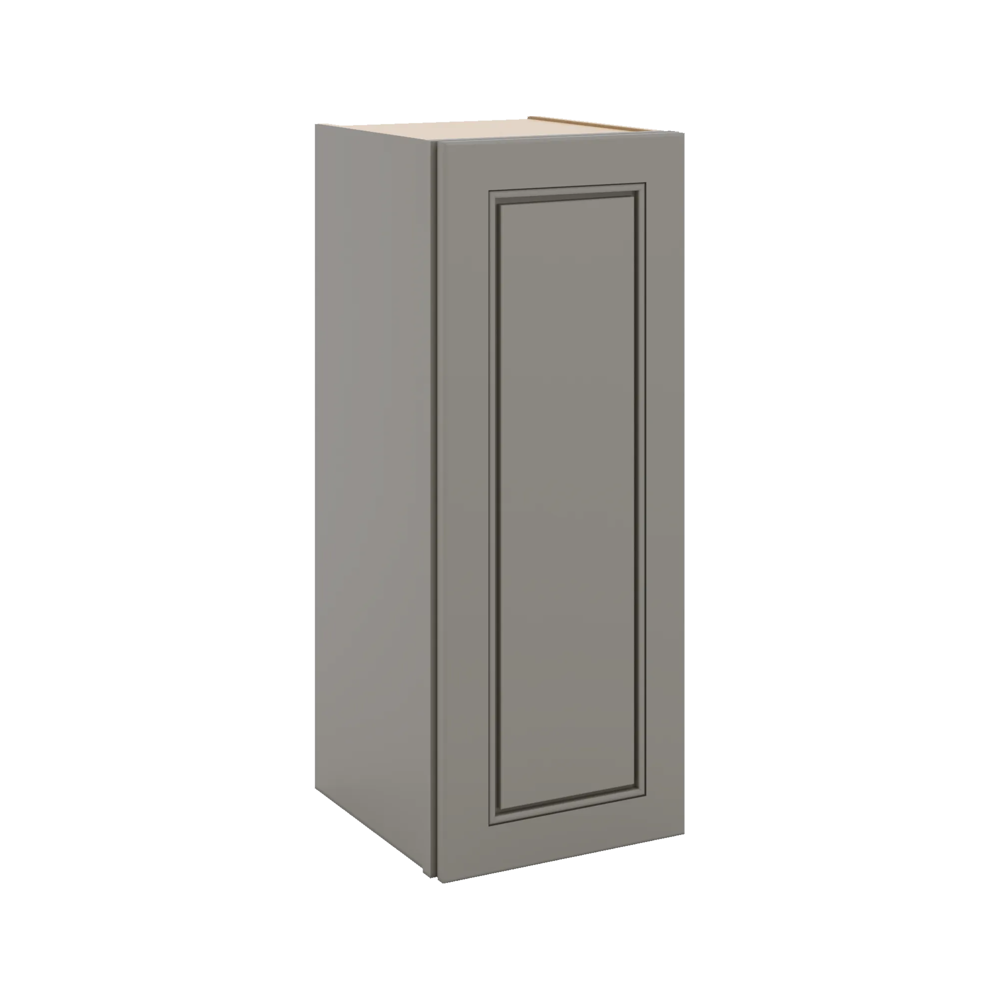 J&K Greige K3 Single Door Wall Cabinet - 12" W x 30" H