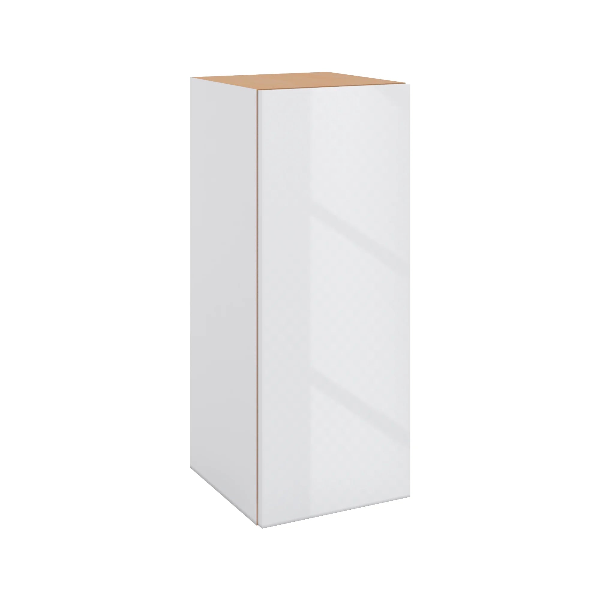 Modernform Cabinet Gloss White 12" W X 30" H X 12" D Single Door Wall Cabinet