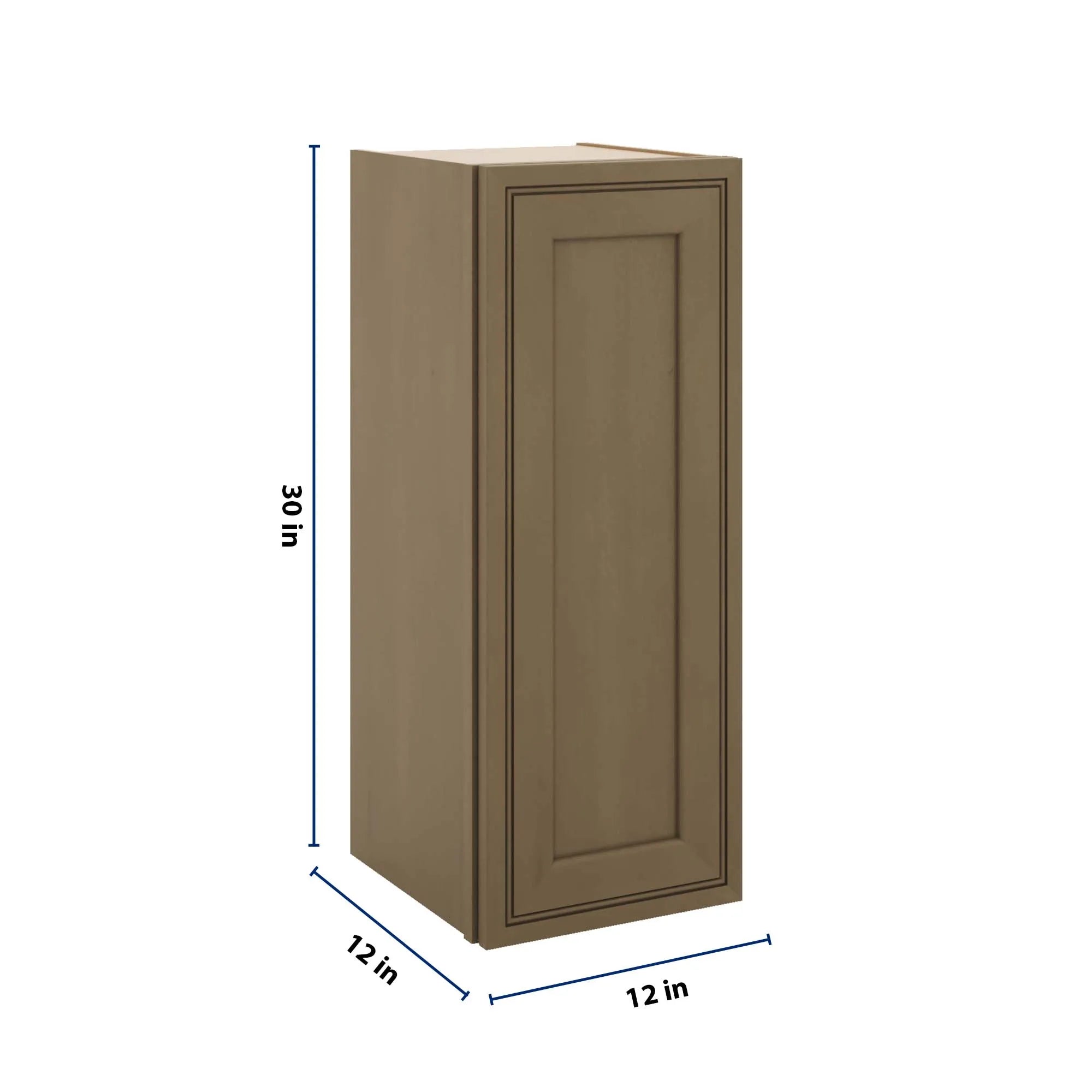 J&K Hazel H8 Single Door Wall Cabinet - 12" W x 30" H