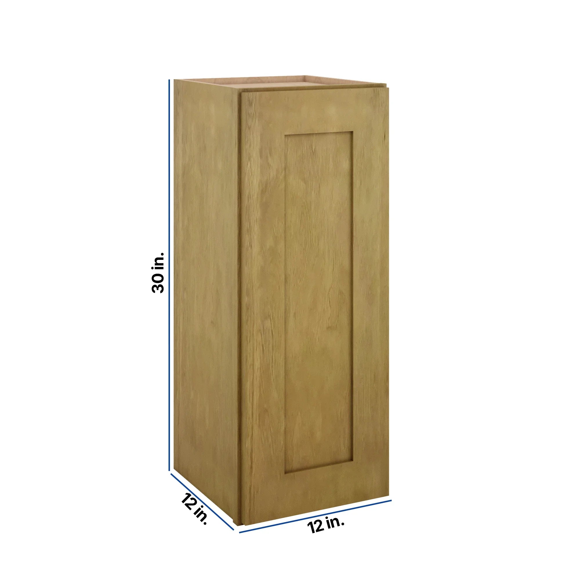 Modernform Cabinet Natural Shaker 12" W X 30" H X 12" D Single Door Wall Cabinet